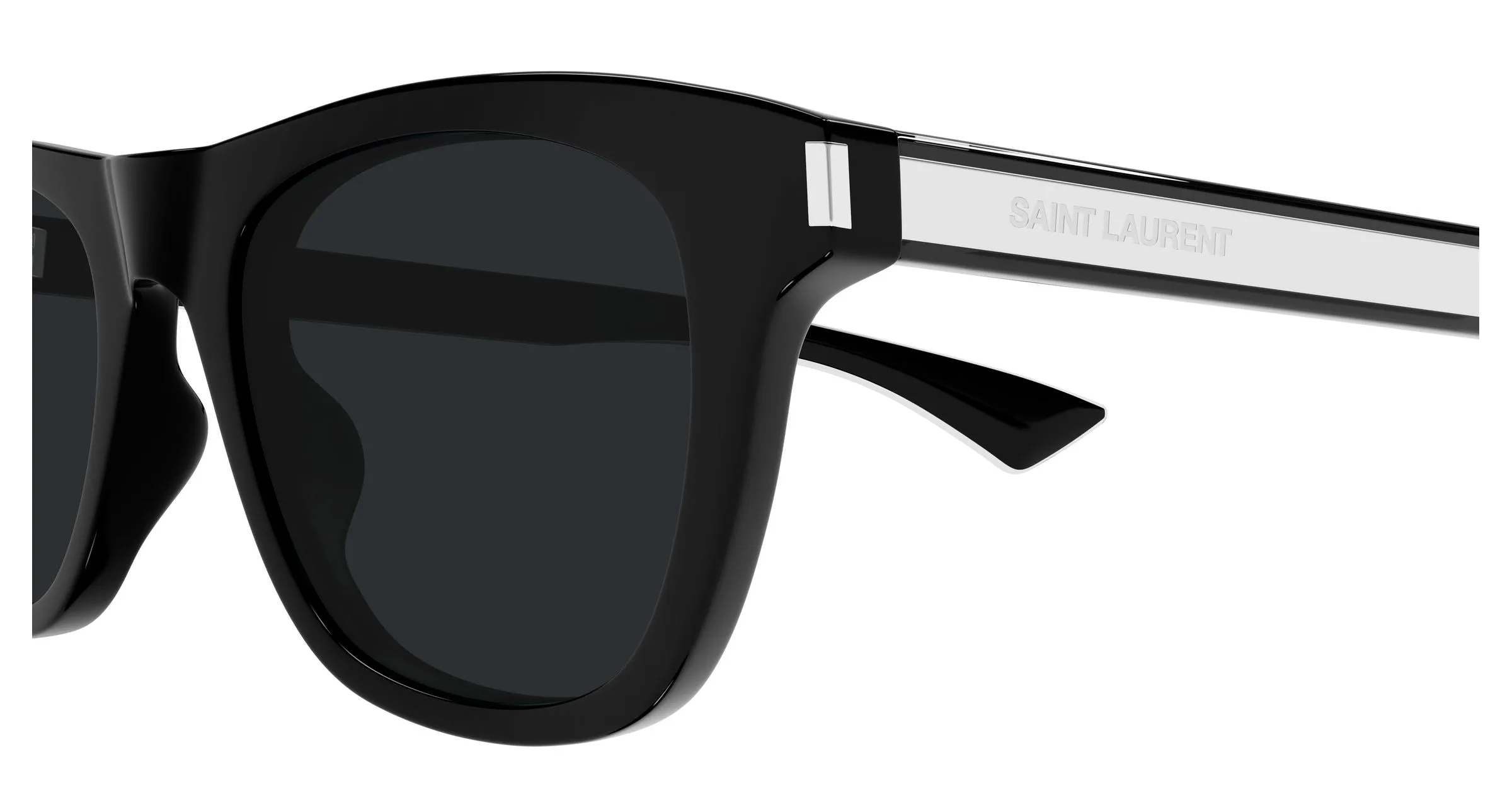 SAINT LAURENT SL 879 001 Occhiali da sole Acetato Nero Nero Squadrata - immagine 3