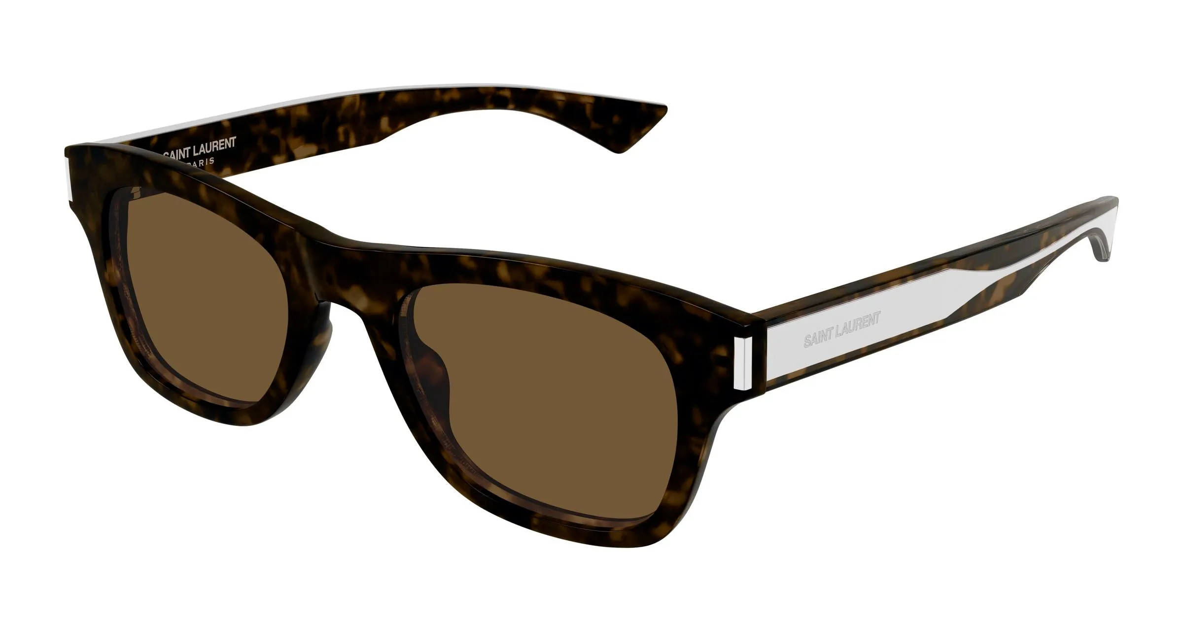 SAINT LAURENT SL 877 006 Occhiali da sole Acetato Havana Marrone Squadrata - immagine 1