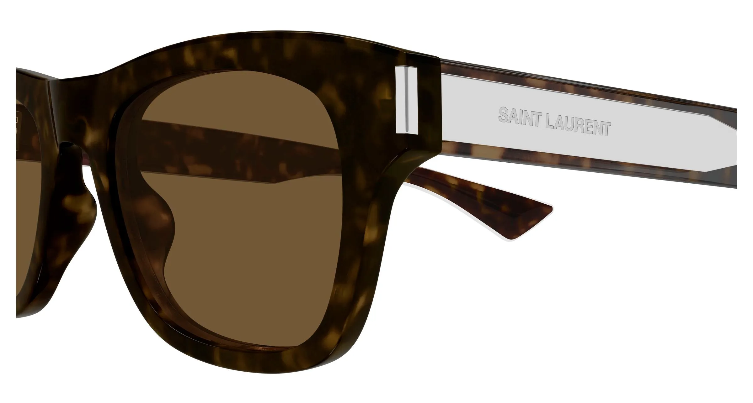 SAINT LAURENT SL 877 006 Occhiali da sole Acetato Havana Marrone Squadrata - immagine 3