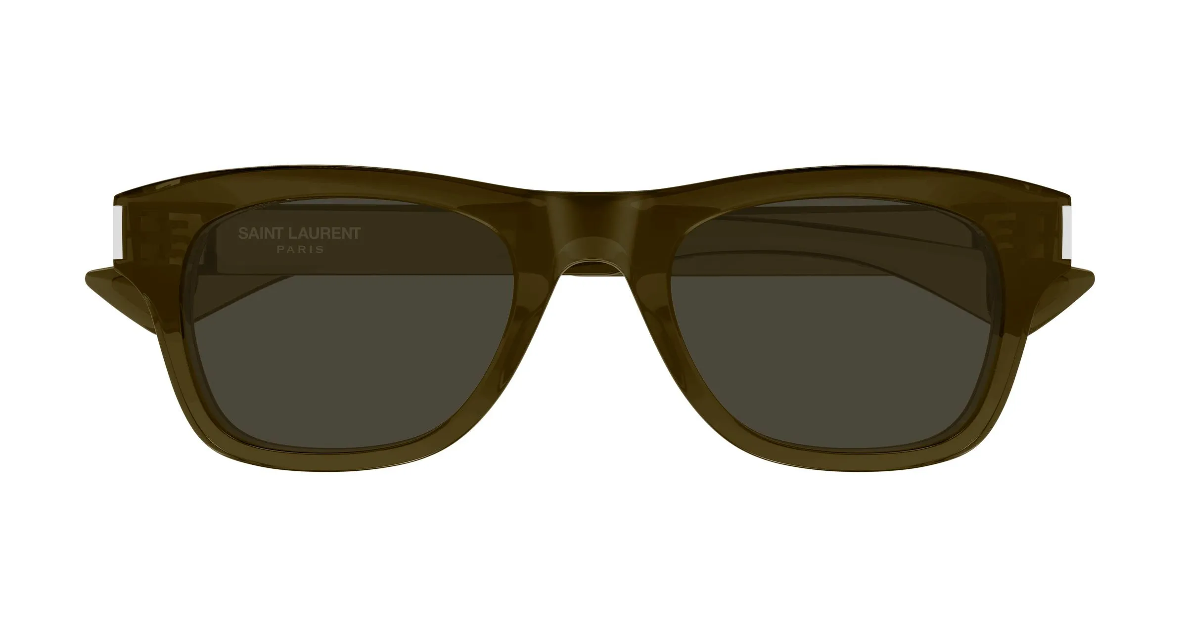 SAINT LAURENT SL 877 004 Occhiali da sole Acetato Marrone Grigio Squadrata - immagine 2