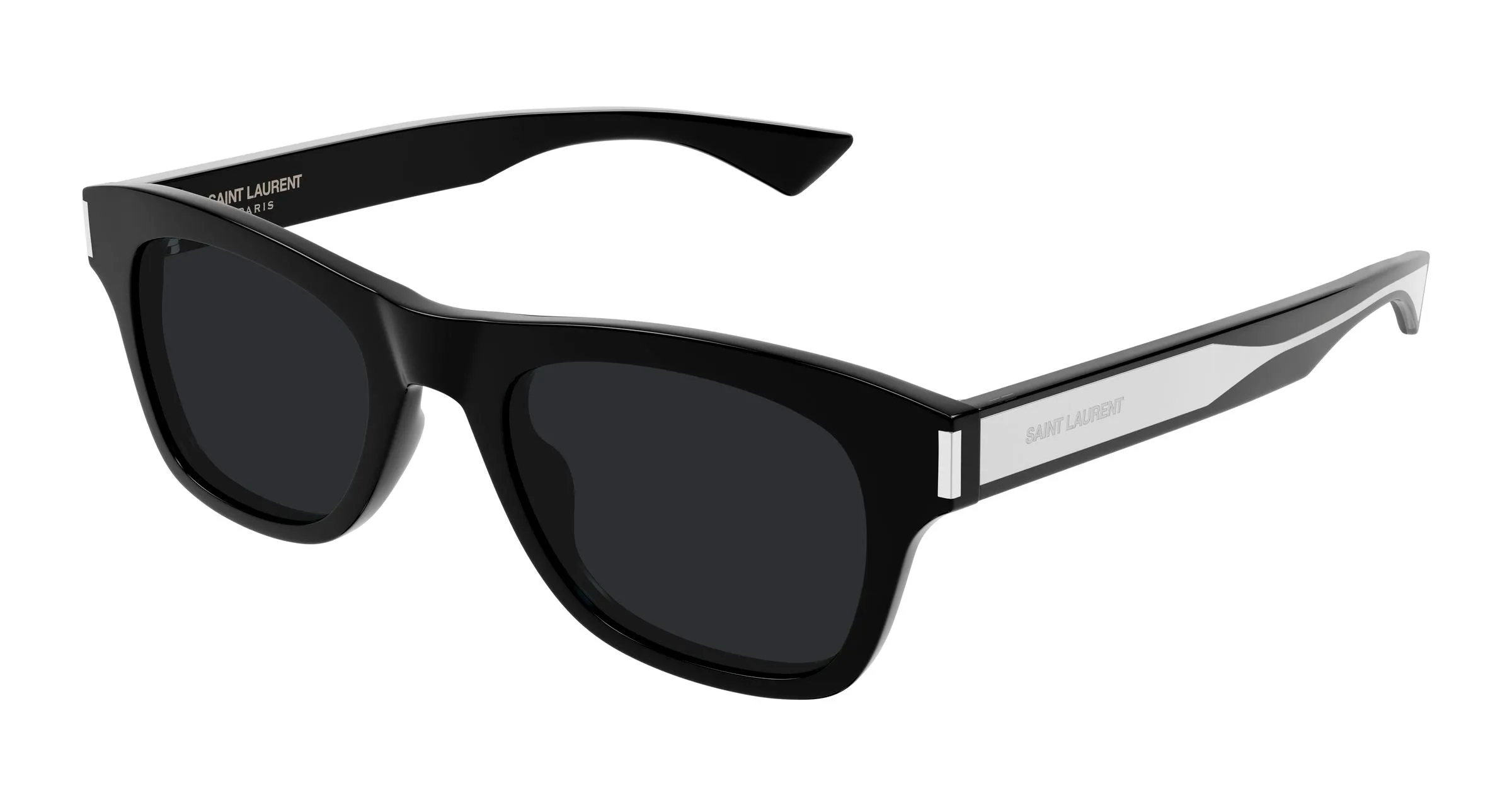 SAINT LAURENT SL 877 001 Occhiali da sole Acetato Nero Nero Squadrata - immagine 1