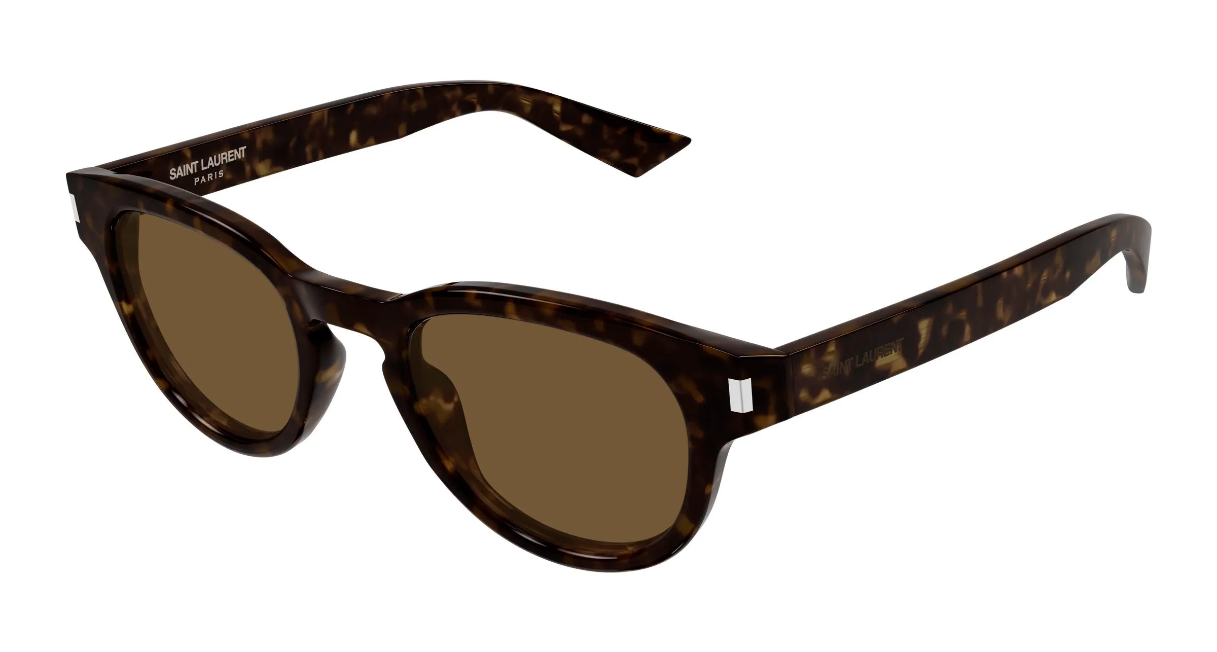 SAINT LAURENT SL 876 006 Occhiali da sole Acetato Havana Marrone Rotonda - immagine 1