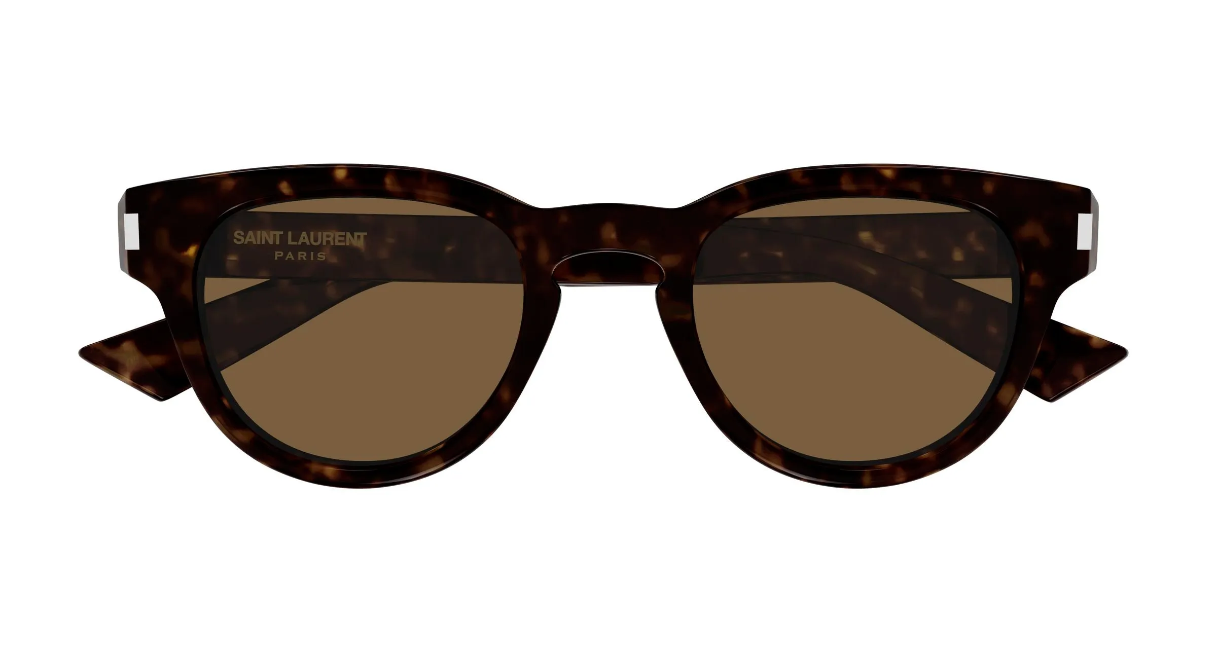 SAINT LAURENT SL 876 006 Occhiali da sole Acetato Havana Marrone Rotonda - immagine 2