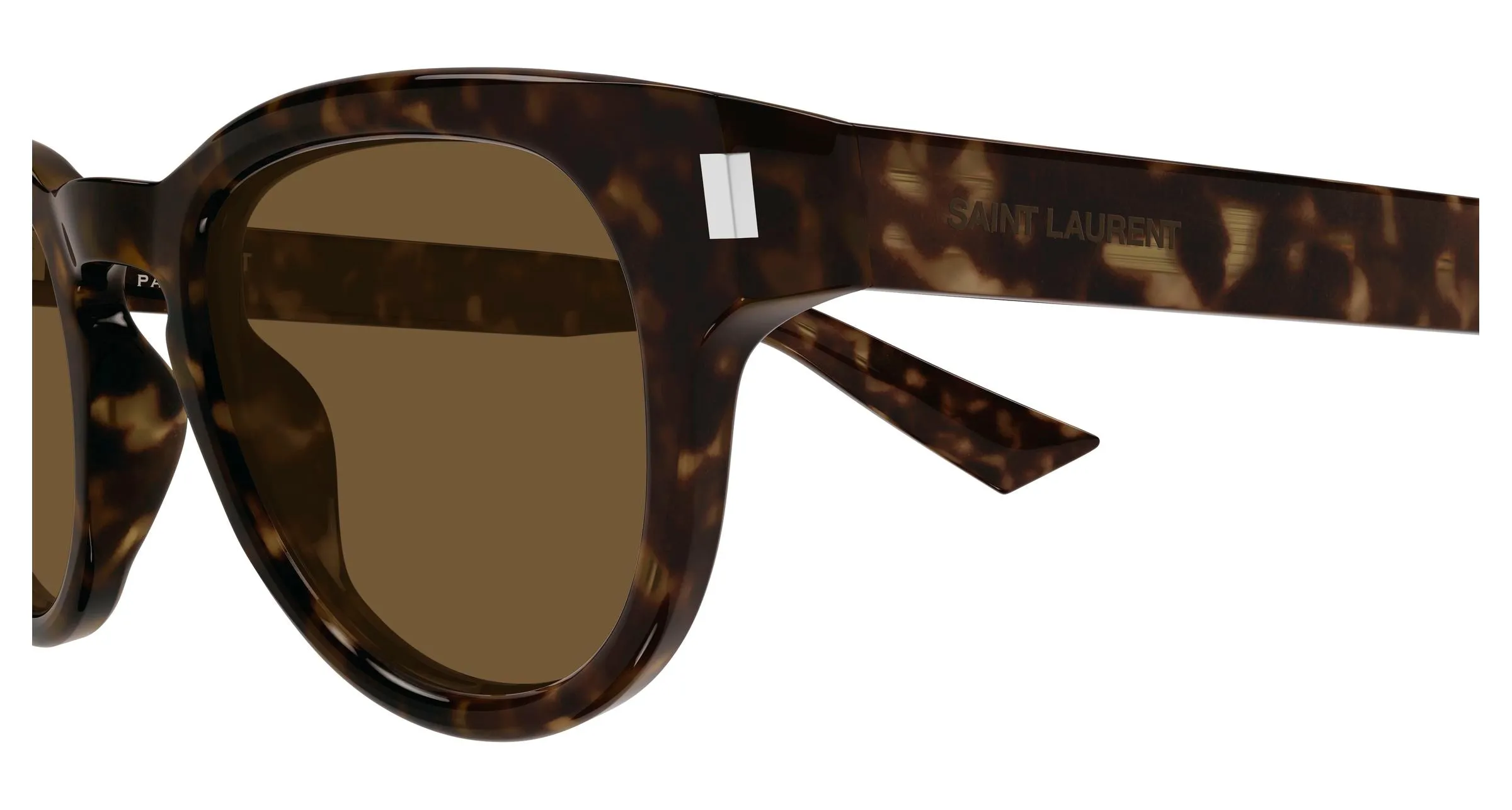 SAINT LAURENT SL 876 006 Occhiali da sole Acetato Havana Marrone Rotonda - immagine 3