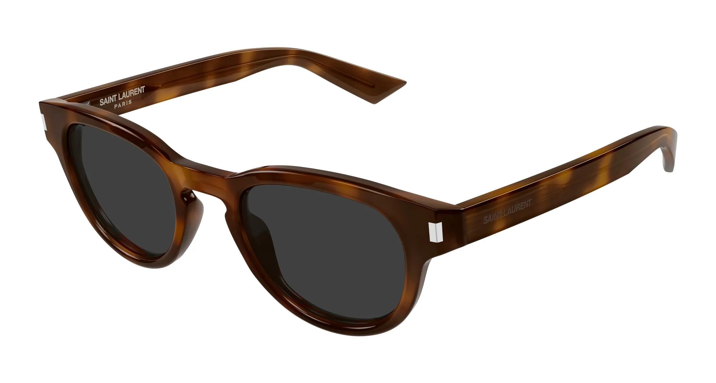 SAINT LAURENT SL 876 003 Occhiali da sole Acetato Havana Grigio Rotonda - immagine 1