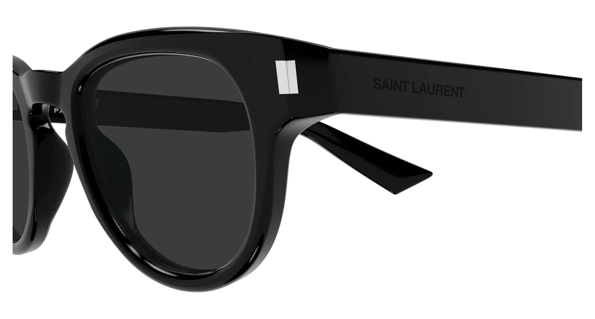 SAINT LAURENT SL 876 001 Occhiali da sole Acetato Nero Nero Rotonda - immagine 3