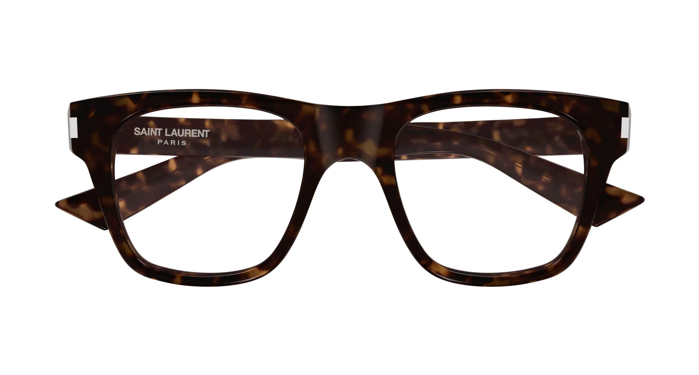 SAINT LAURENT SL 875 OPT 008 Montature da vista Acetato Havana Trasparente Squadrata Antiriflesso - immagine 2