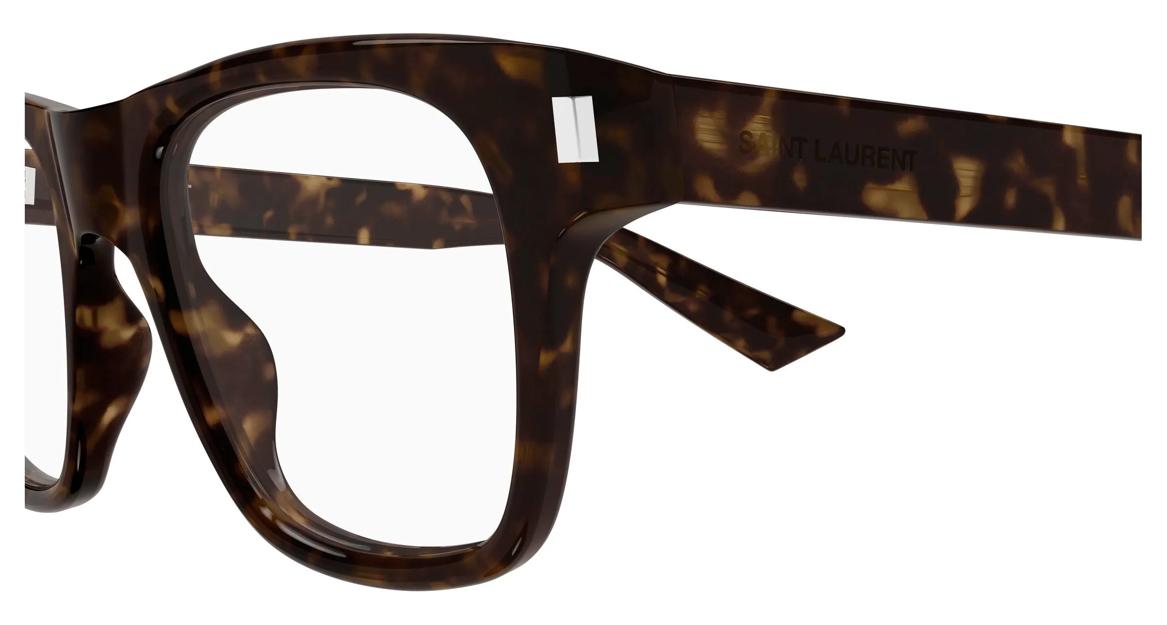 SAINT LAURENT SL 875 OPT 008 Montature da vista Acetato Havana Trasparente Squadrata Antiriflesso - immagine 3
