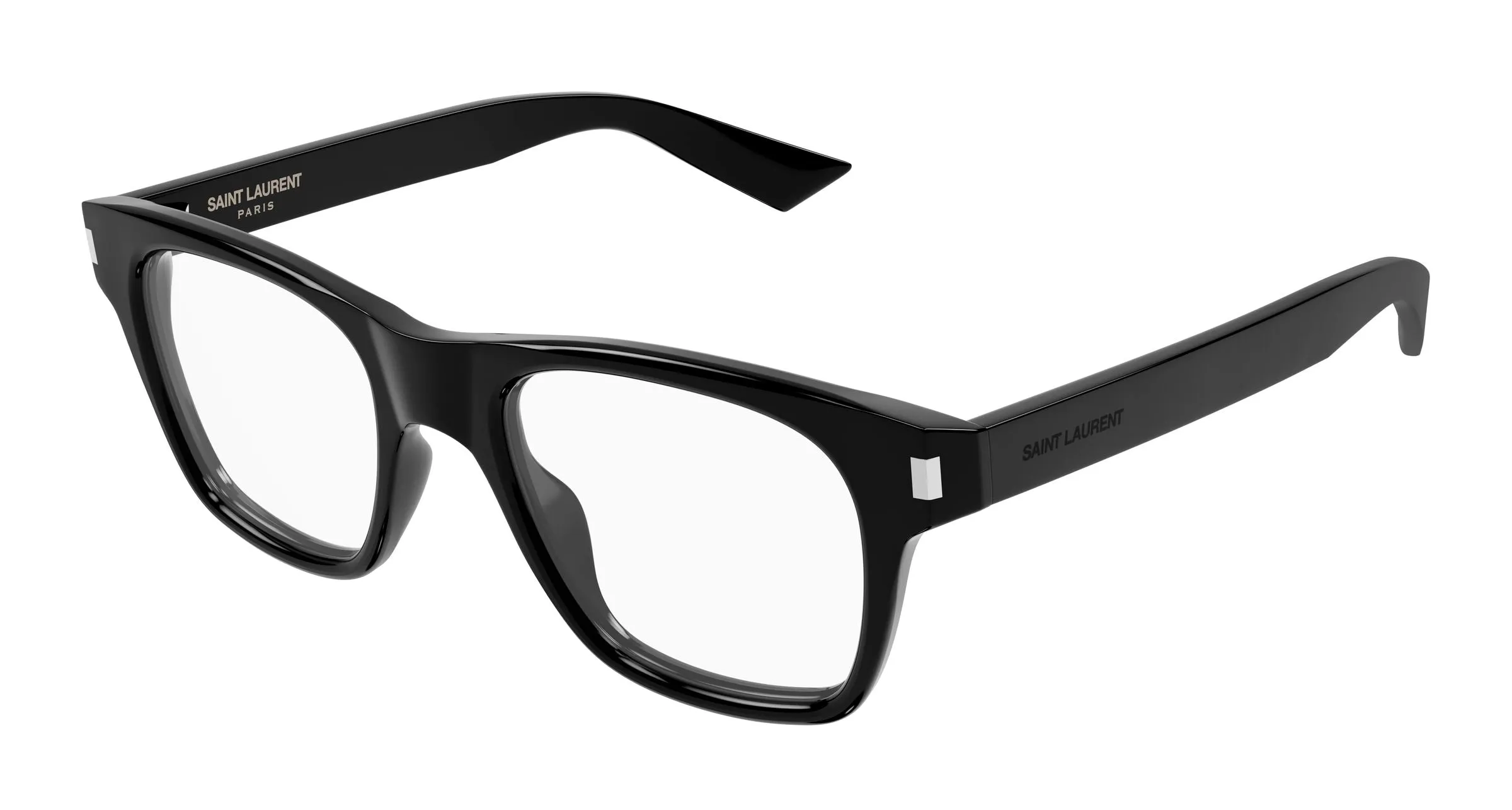 SAINT LAURENT SL 875 OPT 007 Montature da vista Acetato Nero Trasparente Squadrata Antiriflesso - immagine 1