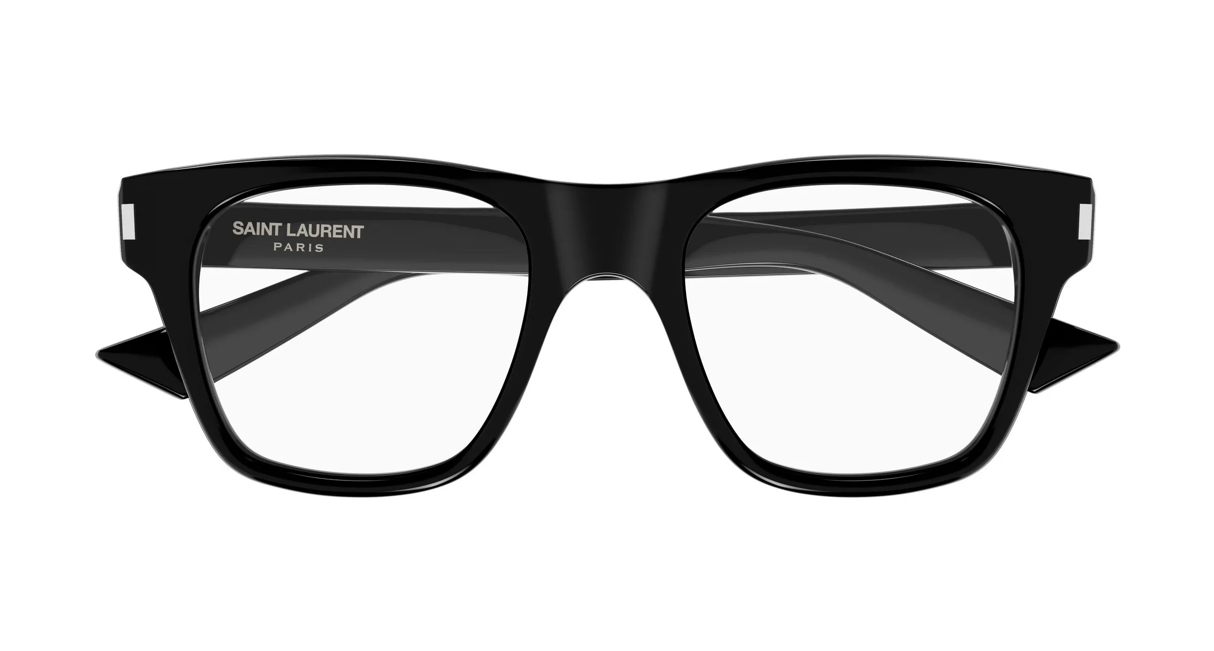 SAINT LAURENT SL 875 OPT 007 Montature da vista Acetato Nero Trasparente Squadrata Antiriflesso - immagine 2