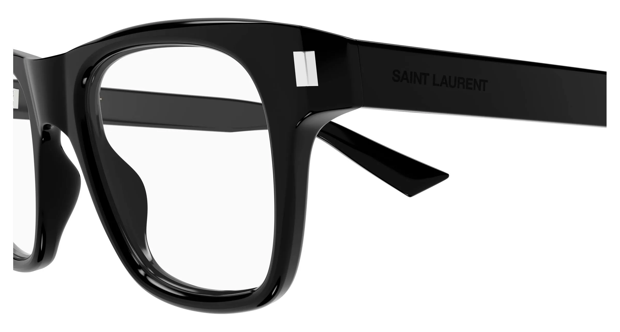 SAINT LAURENT SL 875 OPT 007 Montature da vista Acetato Nero Trasparente Squadrata Antiriflesso - immagine 3
