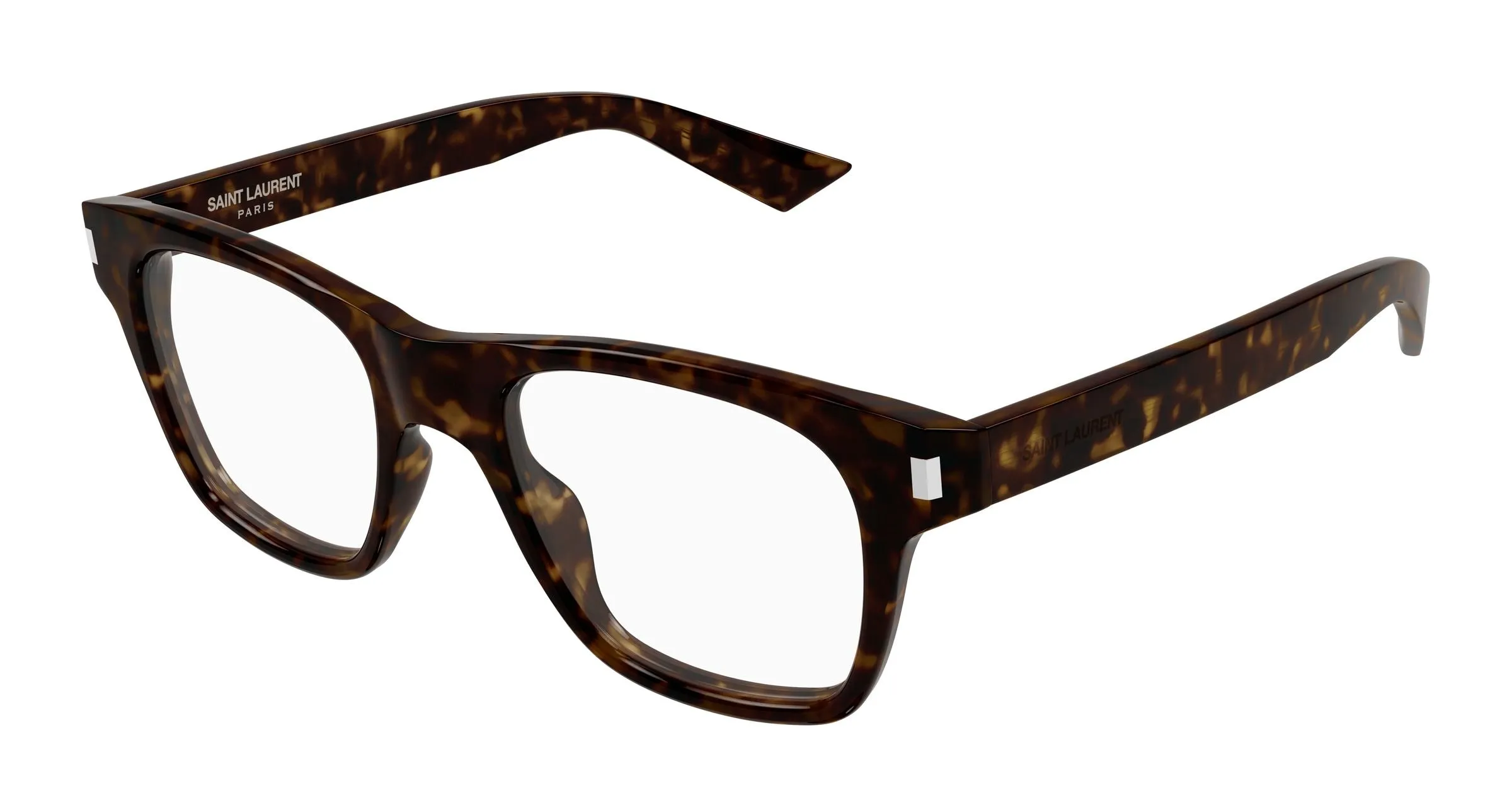 SAINT LAURENT SL 875 OPT 002 Montature da vista Acetato Havana Trasparente Squadrata Antiriflesso - immagine 1