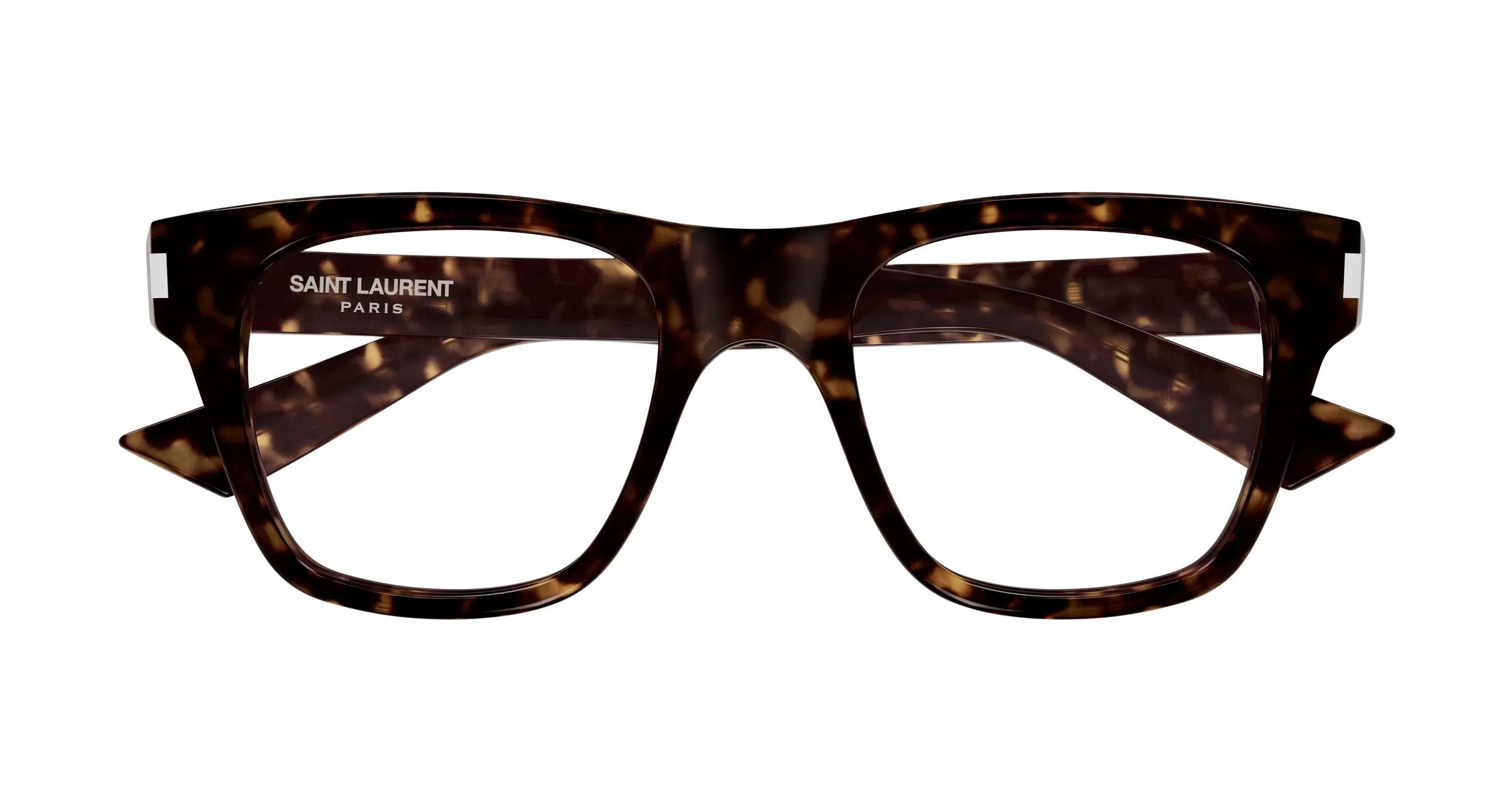 SAINT LAURENT SL 875 OPT 002 Montature da vista Acetato Havana Trasparente Squadrata Antiriflesso - immagine 2
