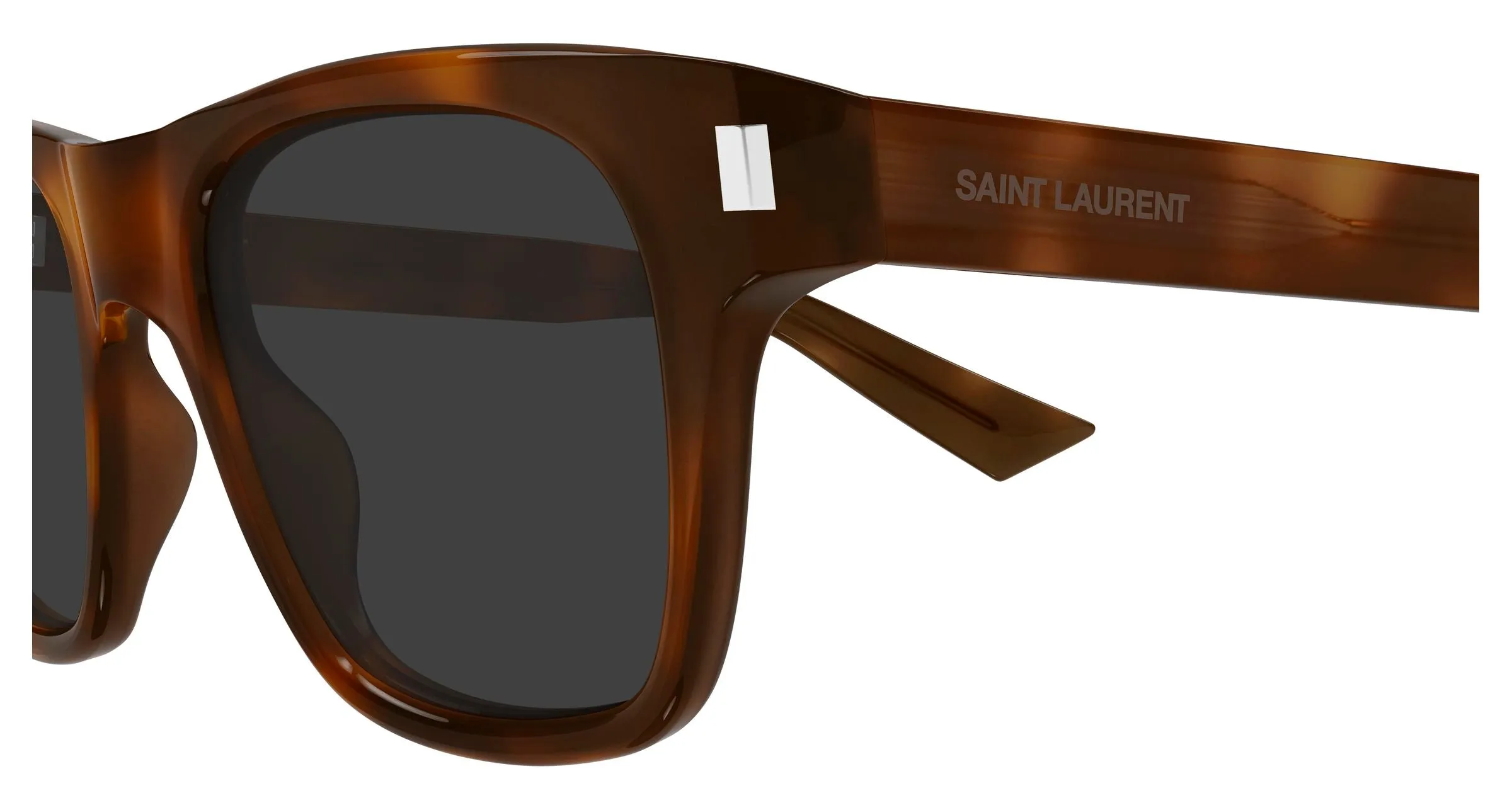 SAINT LAURENT SL 875 003 Occhiali da sole Acetato Havana Grigio Squadrata - immagine 3