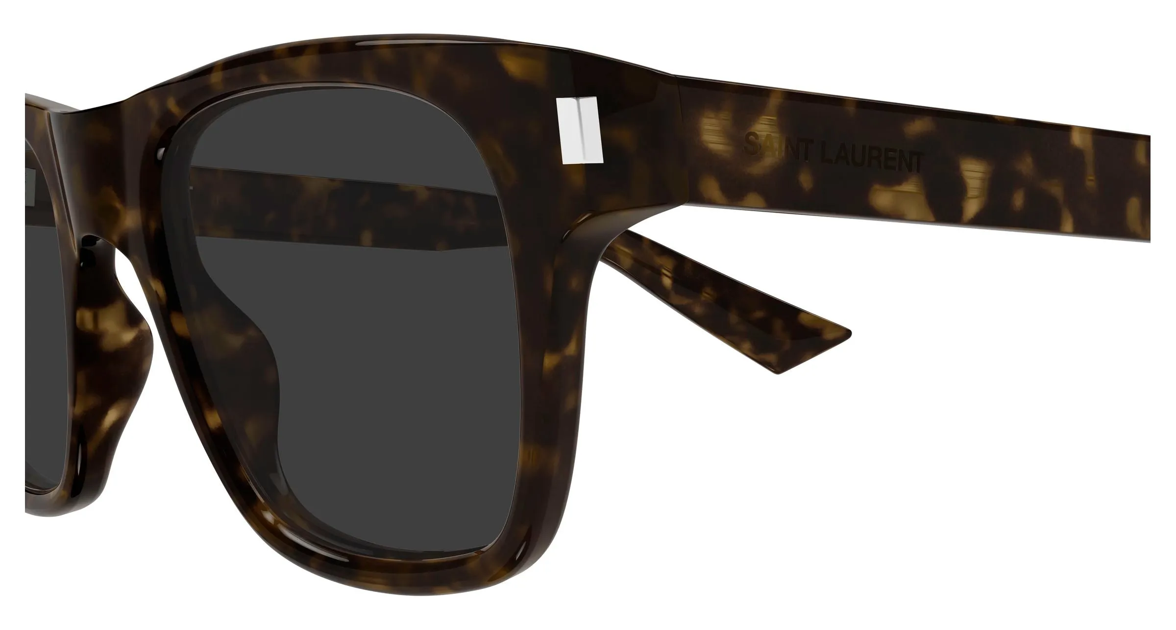 SAINT LAURENT SL 875 002 Occhiali da sole Acetato Havana Grigio Squadrata - immagine 3