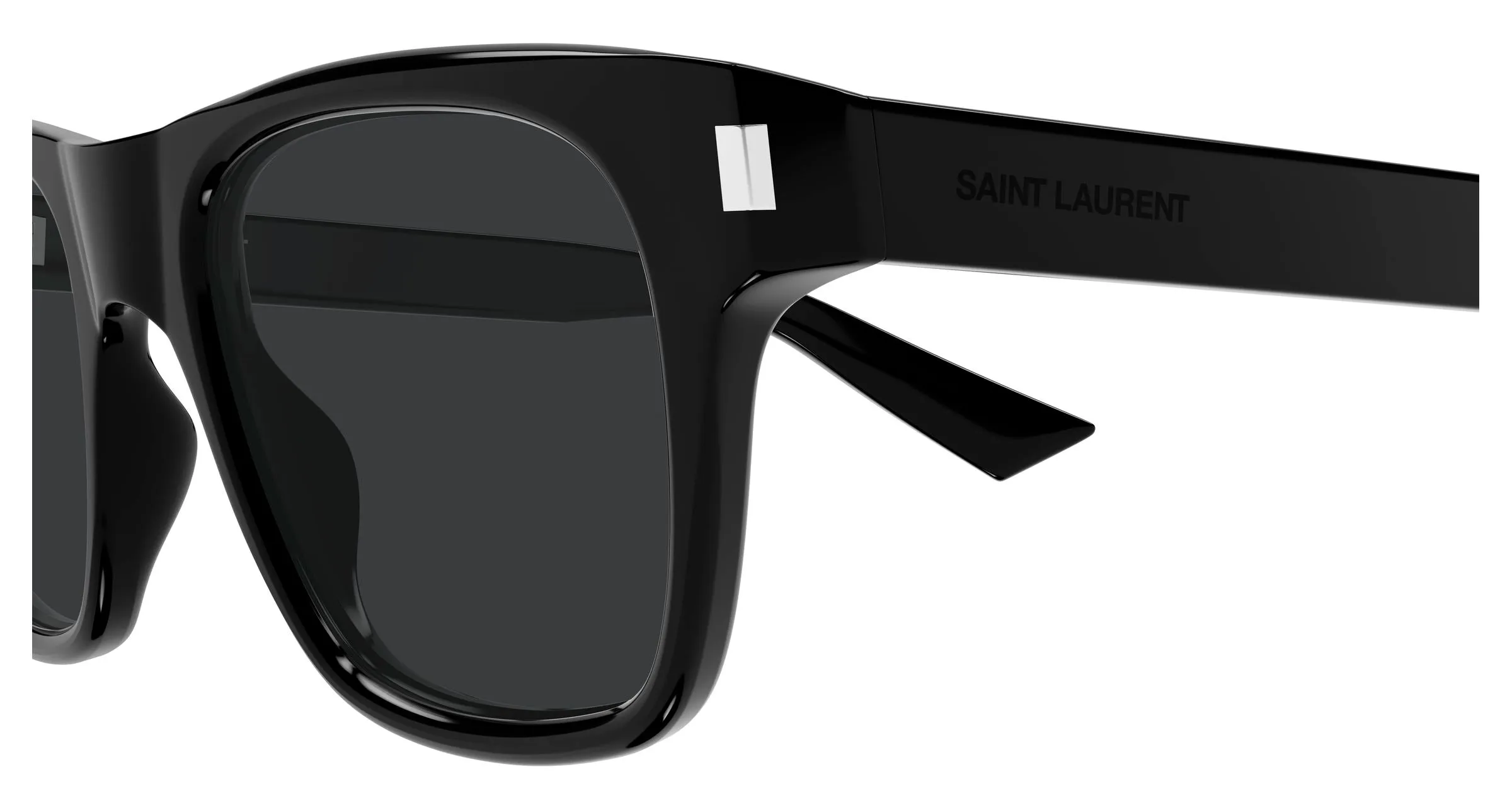 SAINT LAURENT SL 875 001 Occhiali da sole Acetato Nero Nero Squadrata - immagine 3