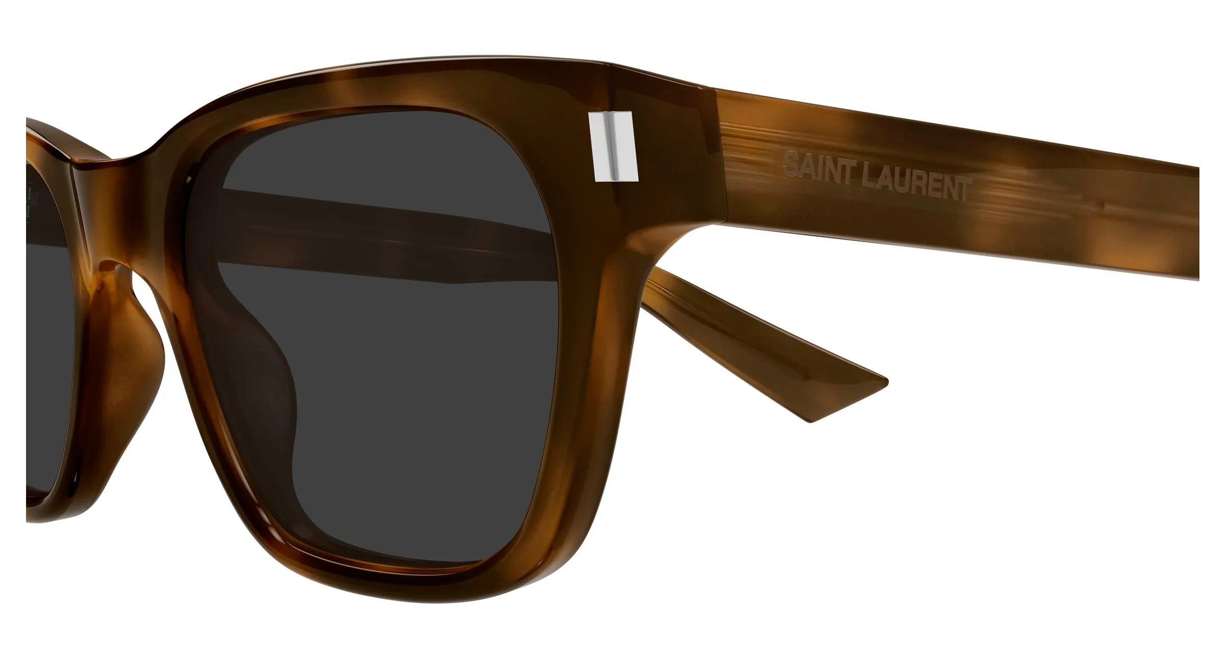 SAINT LAURENT SL 874 003 Occhiali da sole Acetato Havana Grigio Squadrata - immagine 3