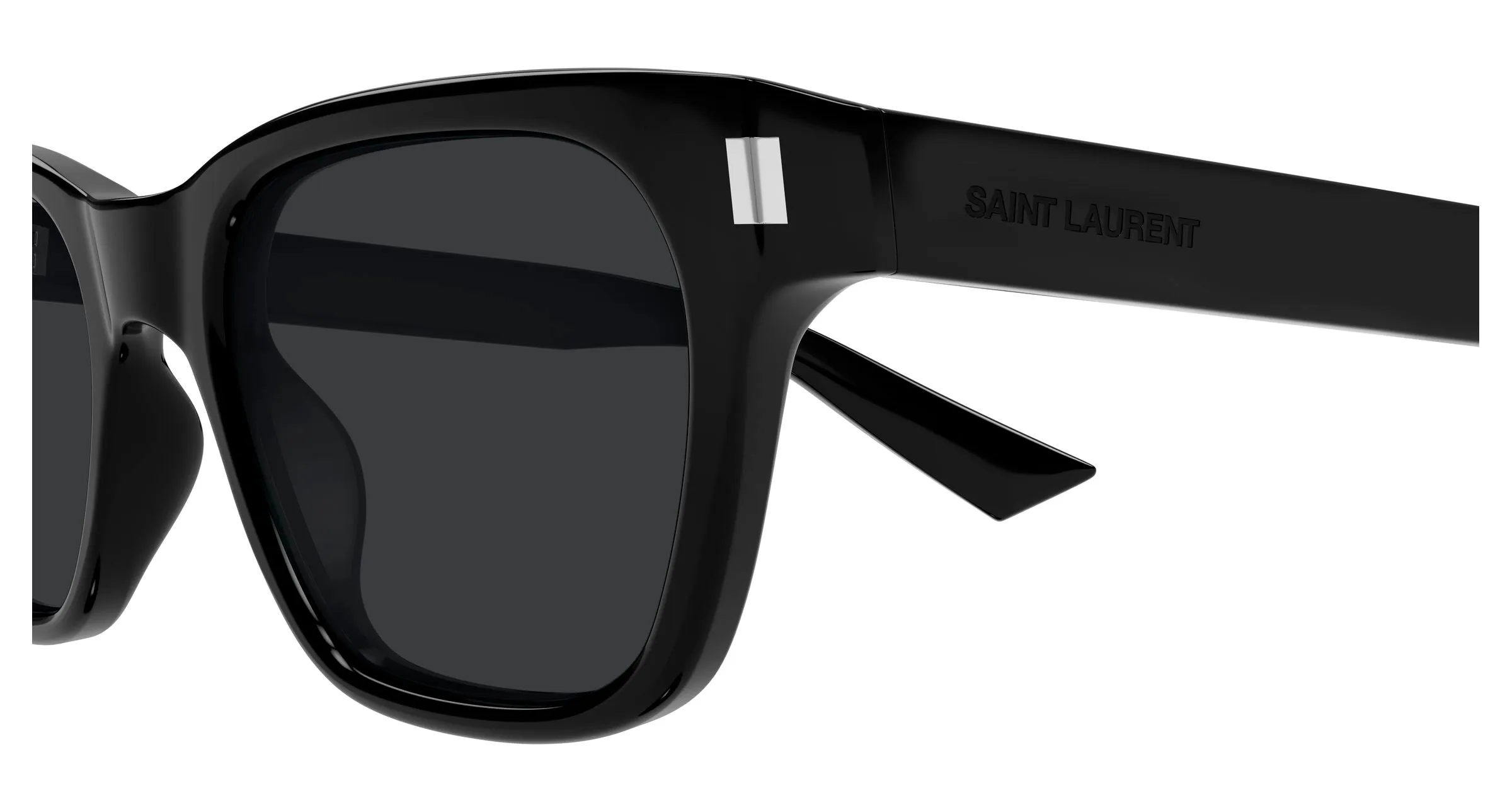 SAINT LAURENT SL 874 001 Occhiali da sole Acetato Nero Nero Squadrata - immagine 3