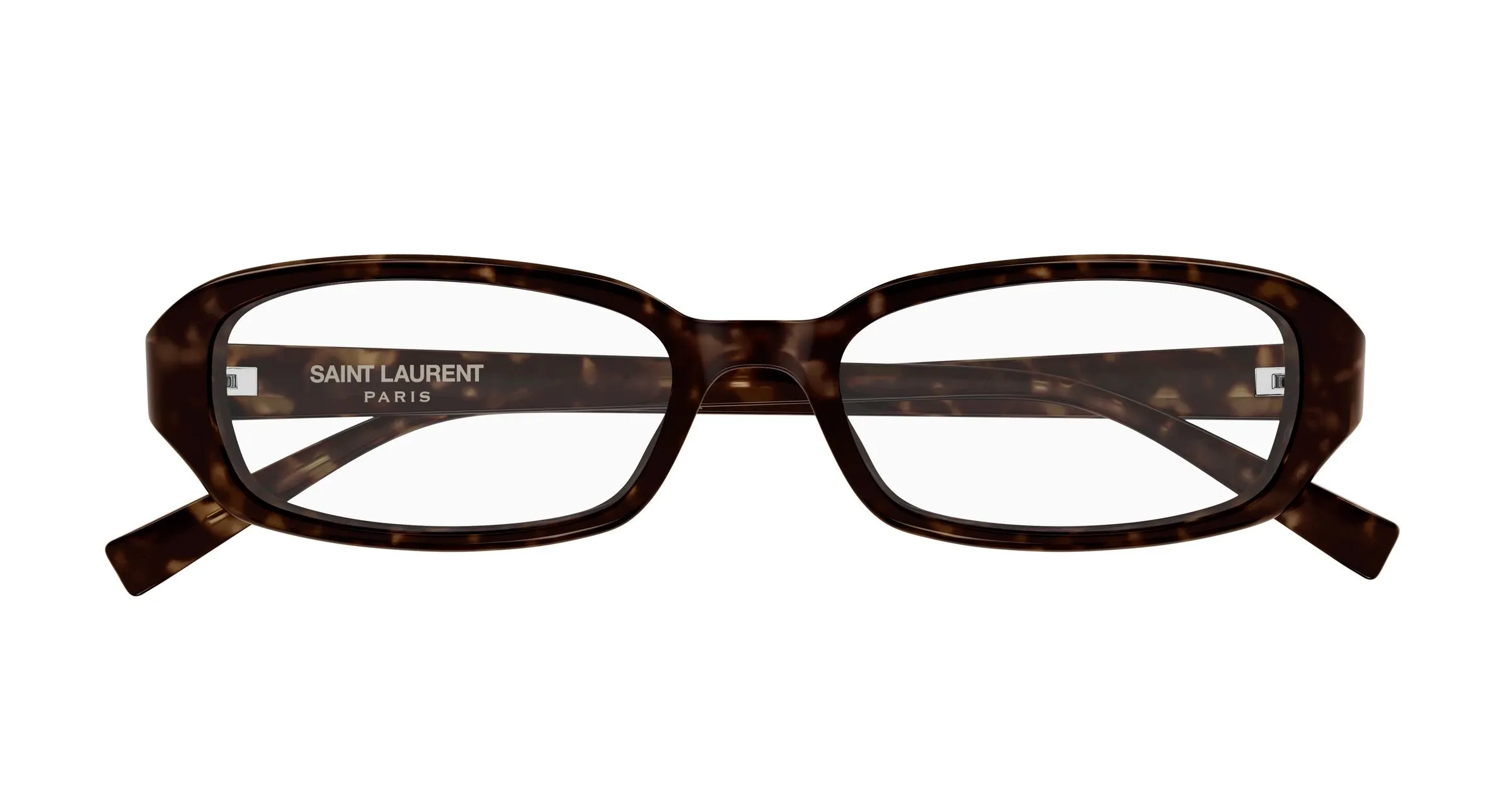 SAINT LAURENT SL 872 ERIN OPT 002 Montature da vista Acetato Havana Trasparente Rotonda Antiriflesso - immagine 2