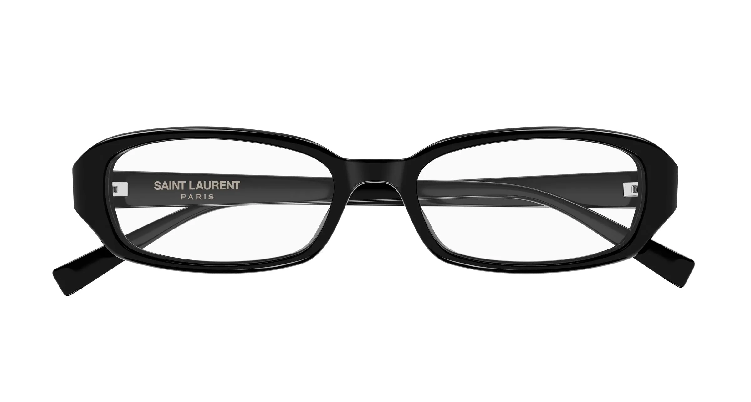 SAINT LAURENT SL 872 ERIN OPT 001 Montature da vista Acetato Nero Trasparente Rotonda Antiriflesso - immagine 2