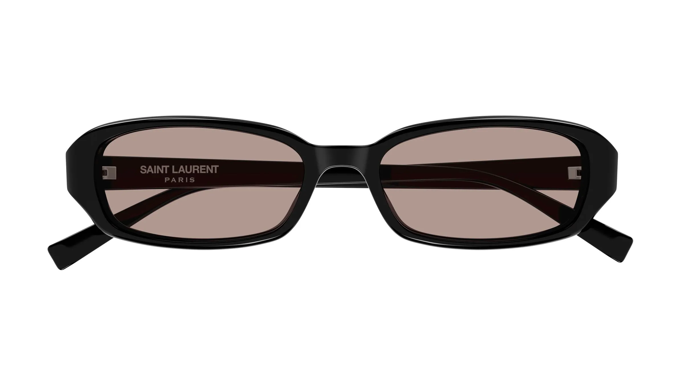 SAINT LAURENT SL 872 ERIN 002 Occhiali da sole Acetato Nero Marrone Rotonda - immagine 2