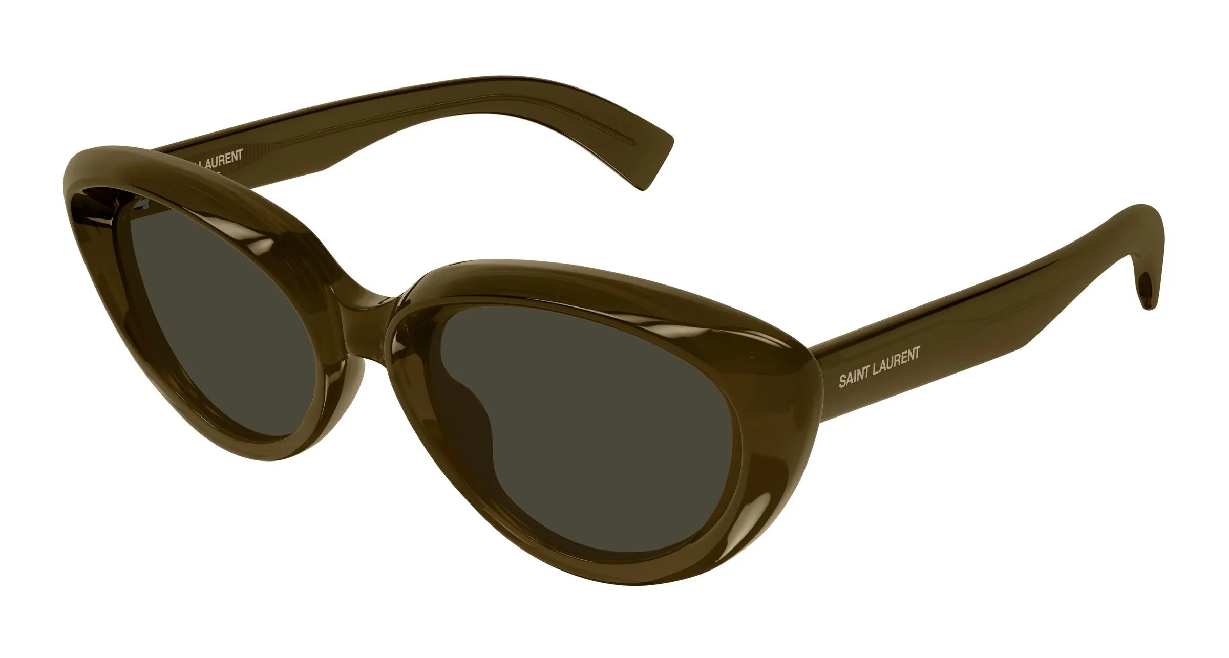 SAINT LAURENT SL 859 009 Occhiali da sole Acetato Marrone Grigio Cat Eye - immagine 1