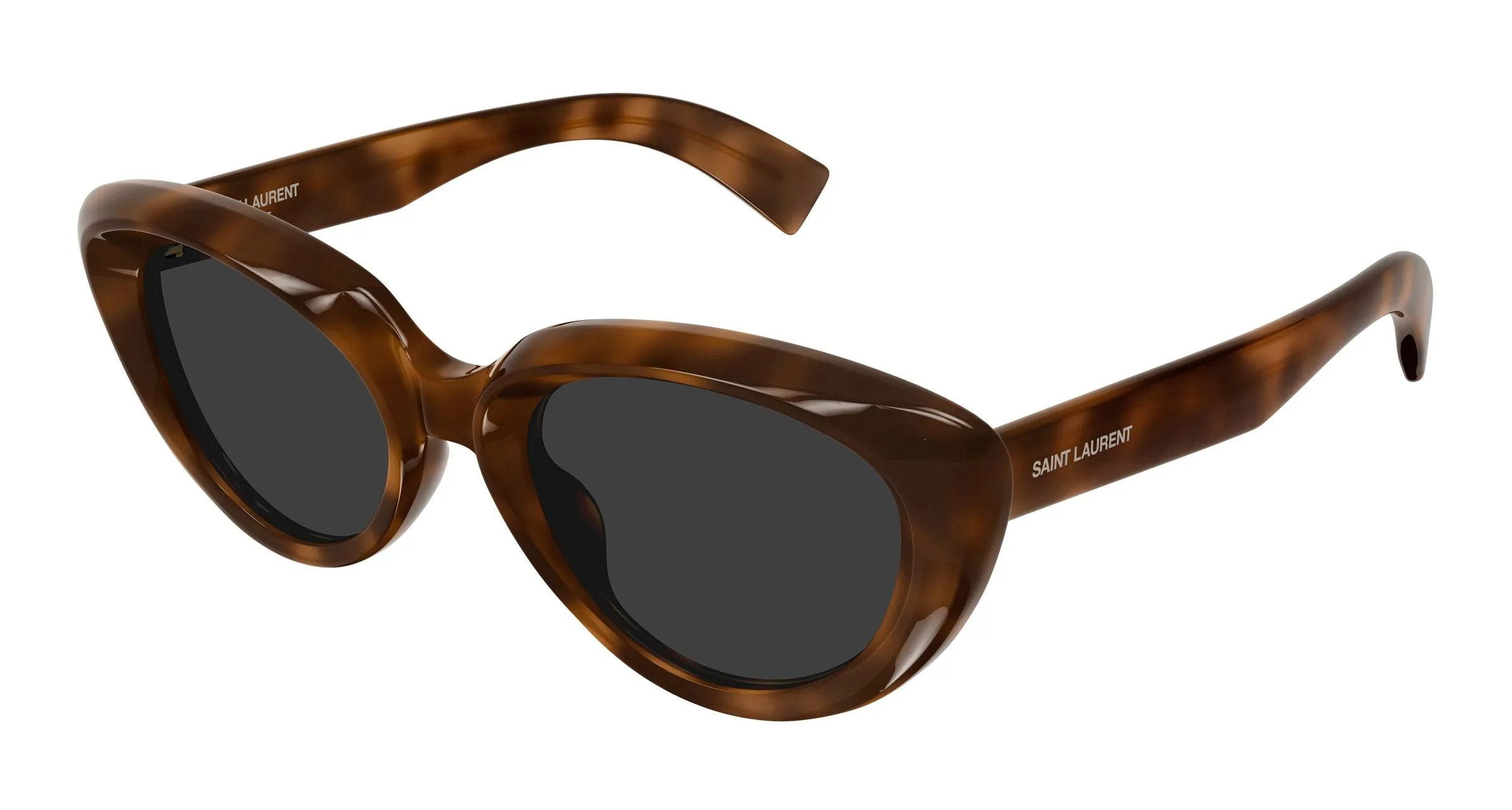 SAINT LAURENT SL 859 003 Occhiali da sole Acetato Havana Grigio Cat Eye - immagine 1