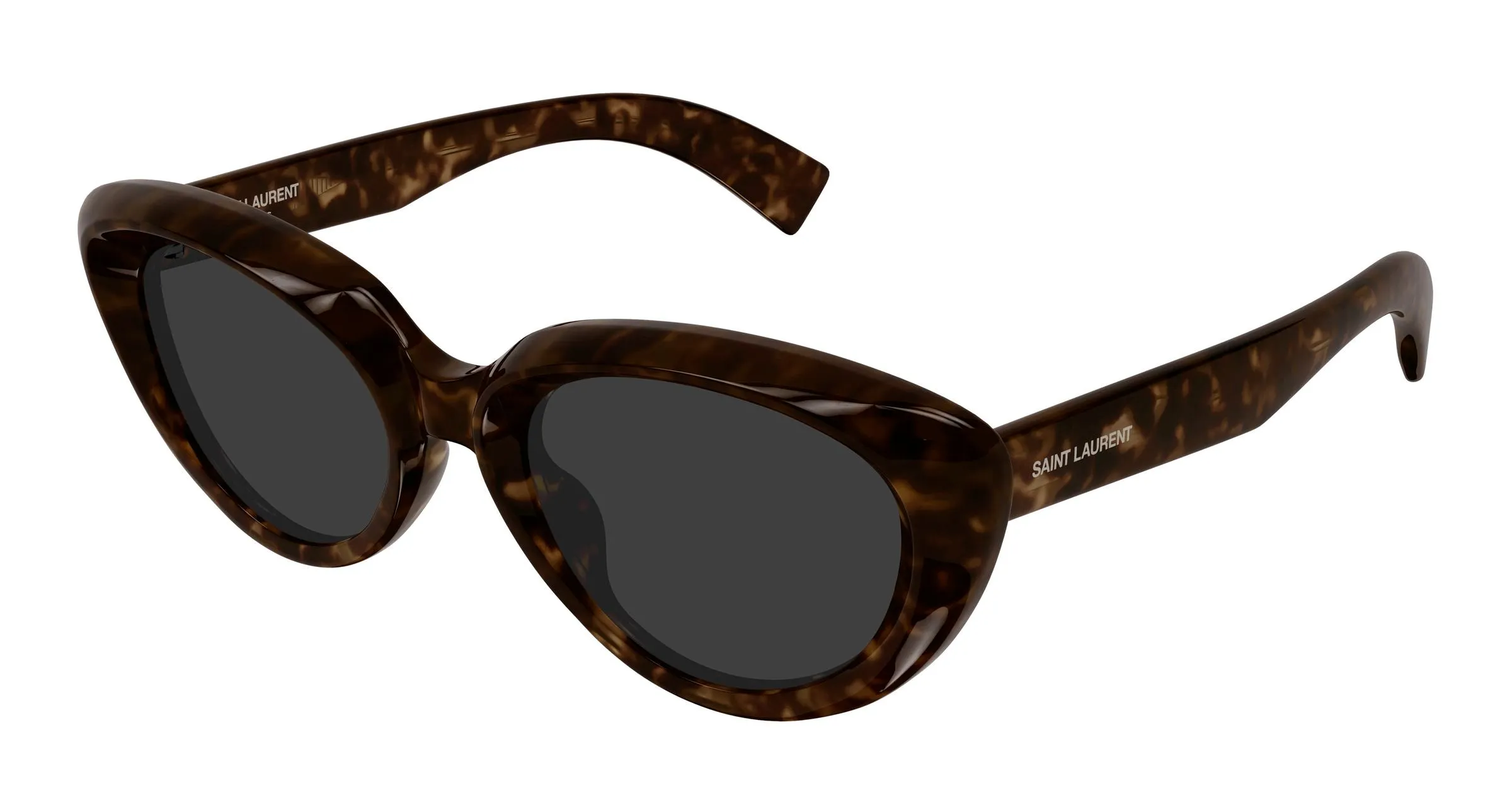SAINT LAURENT SL 859 002 Occhiali da sole Acetato Havana Grigio Cat Eye - immagine 1