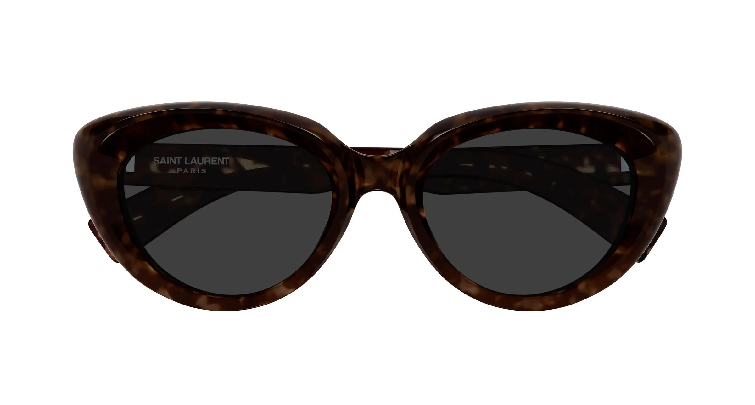 SAINT LAURENT SL 859 002 Occhiali da sole Acetato Havana Grigio Cat Eye - immagine 2