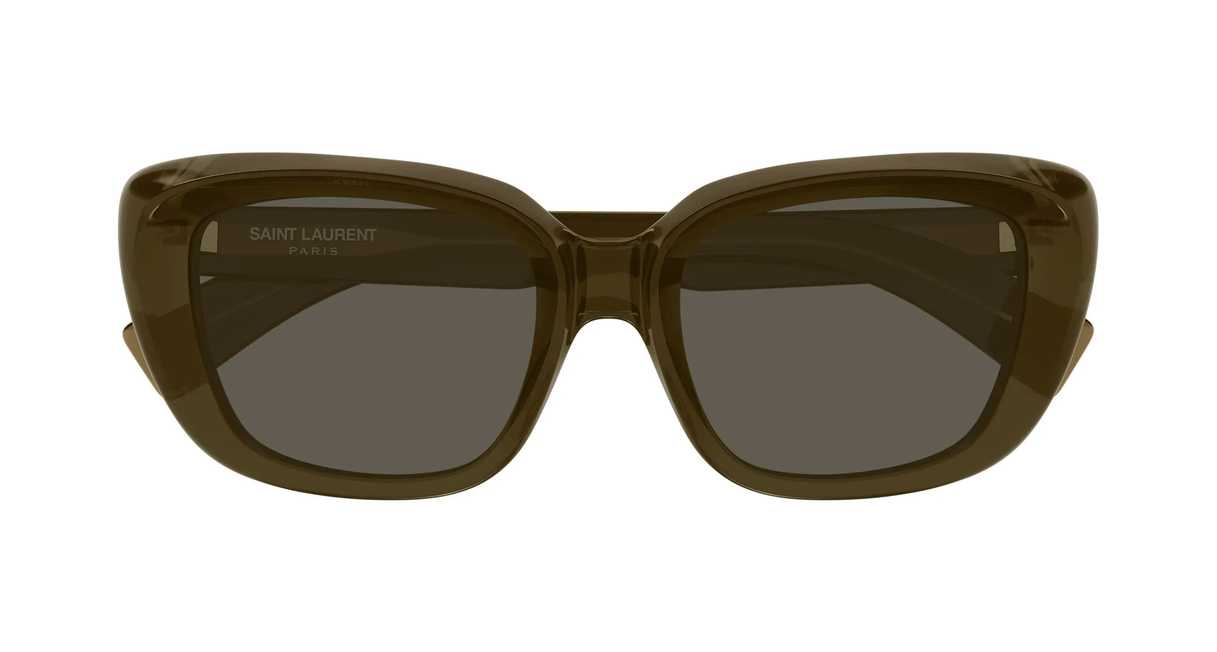 SAINT LAURENT SL 857 009 Occhiali da sole Acetato Marrone Grigio Cat Eye - immagine 2