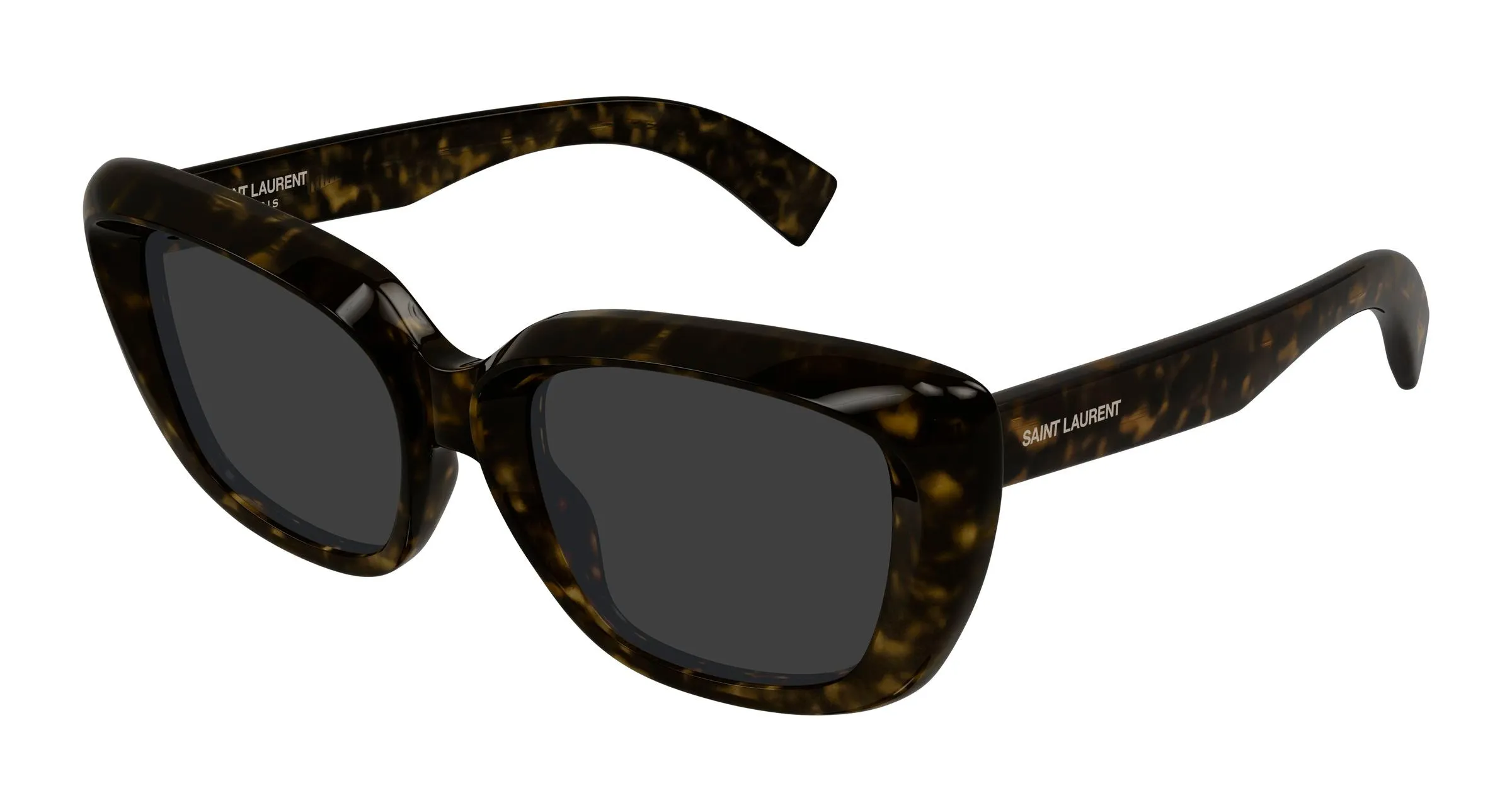 SAINT LAURENT SL 857 002 Occhiali da sole Acetato Havana Grigio Cat Eye - immagine 1