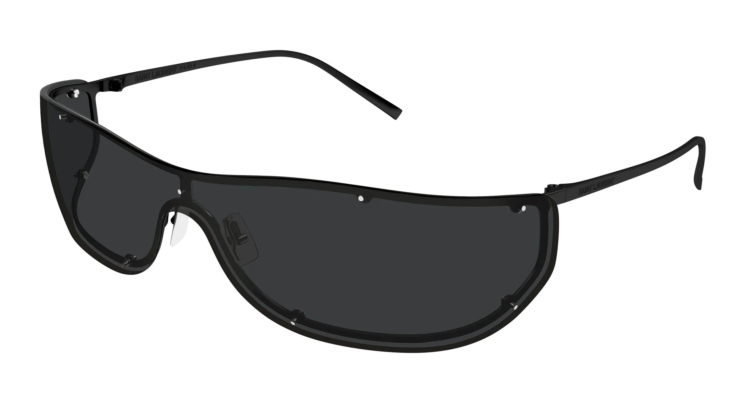 SAINT LAURENT SL 807 002 Occhiali da sole Metallo Nero Nero Maschera - immagine 1