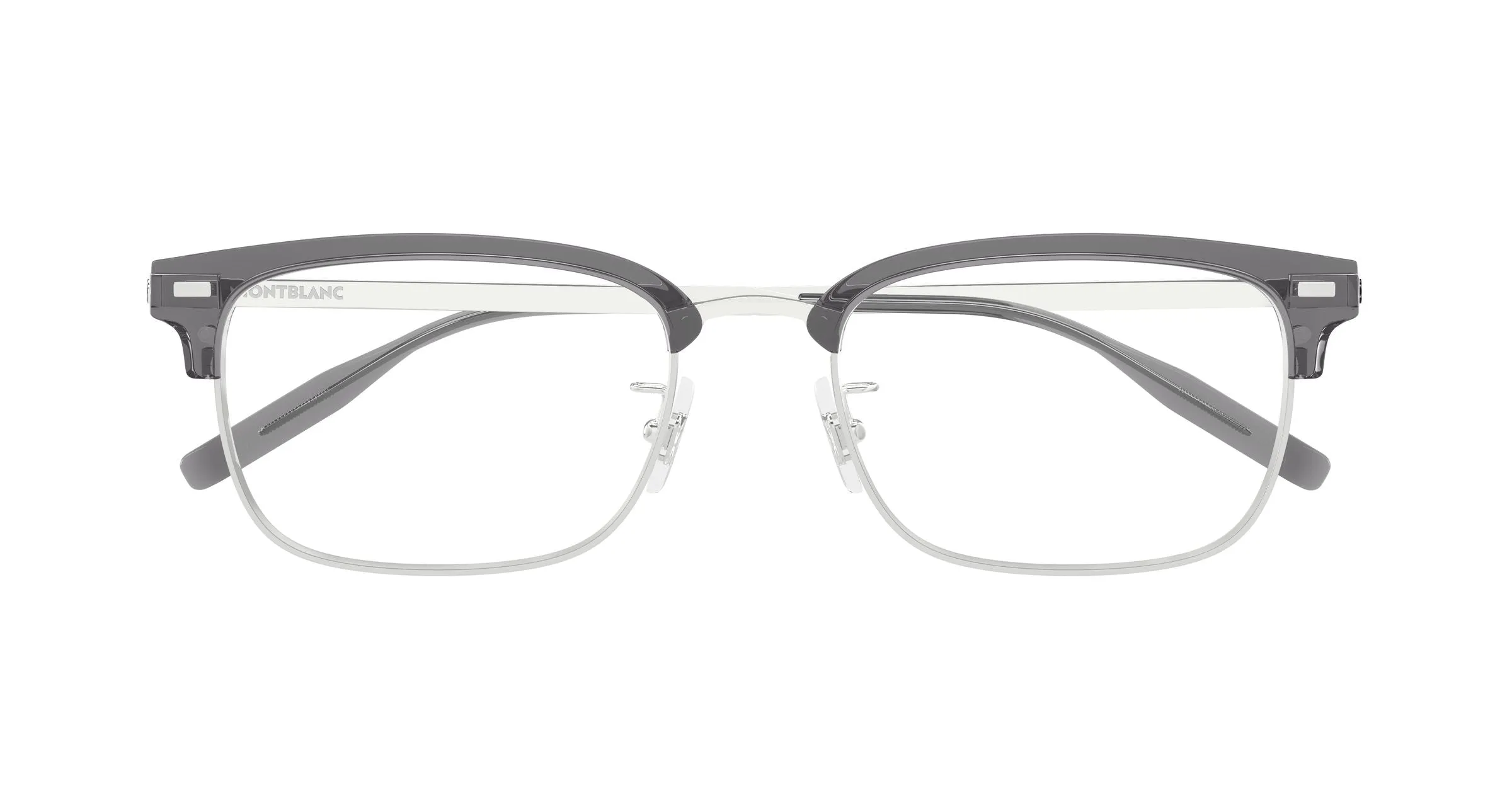 Montblanc MB0493OJ 004 Montature da vista Metallo Argento Trasparente Squadrata - immagine 2