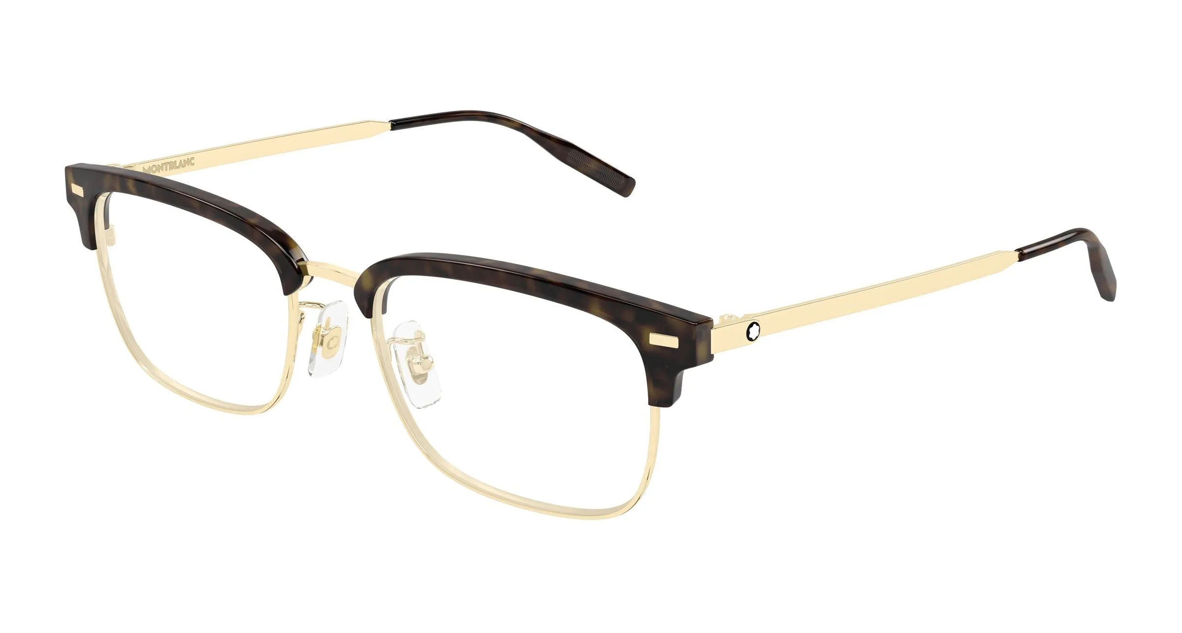 Montblanc MB0493OJ 003 Montature da vista Metallo Oro Trasparente Squadrata - immagine 1