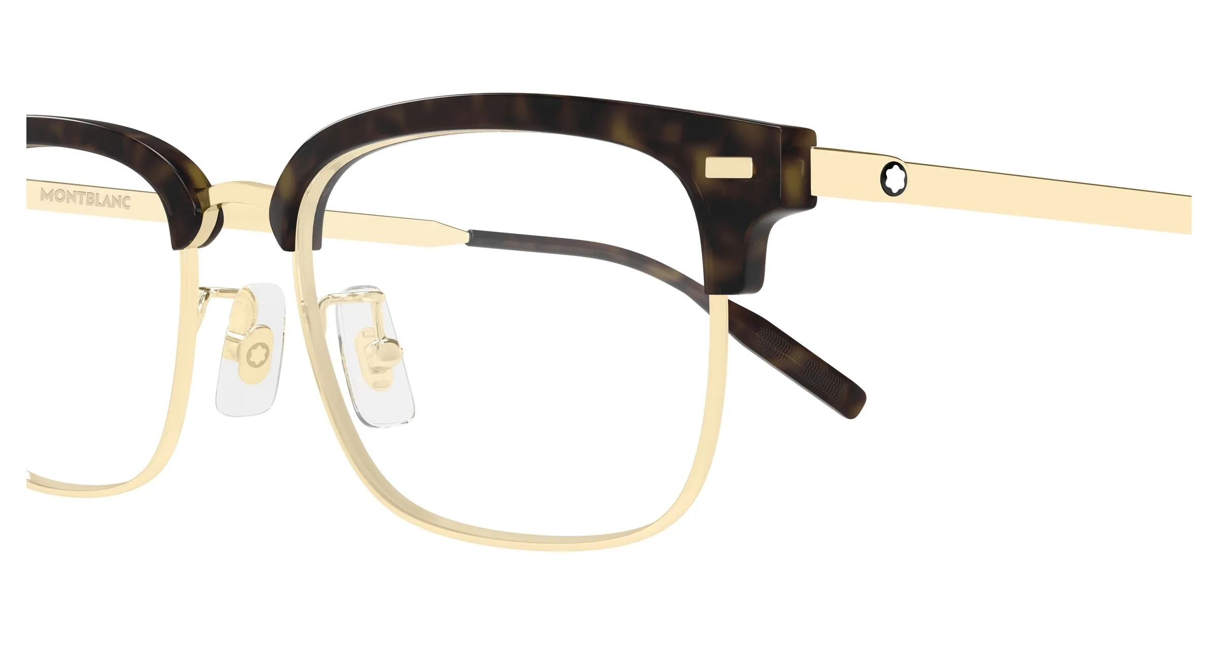 Montblanc MB0493OJ 003 Montature da vista Metallo Oro Trasparente Squadrata - immagine 3