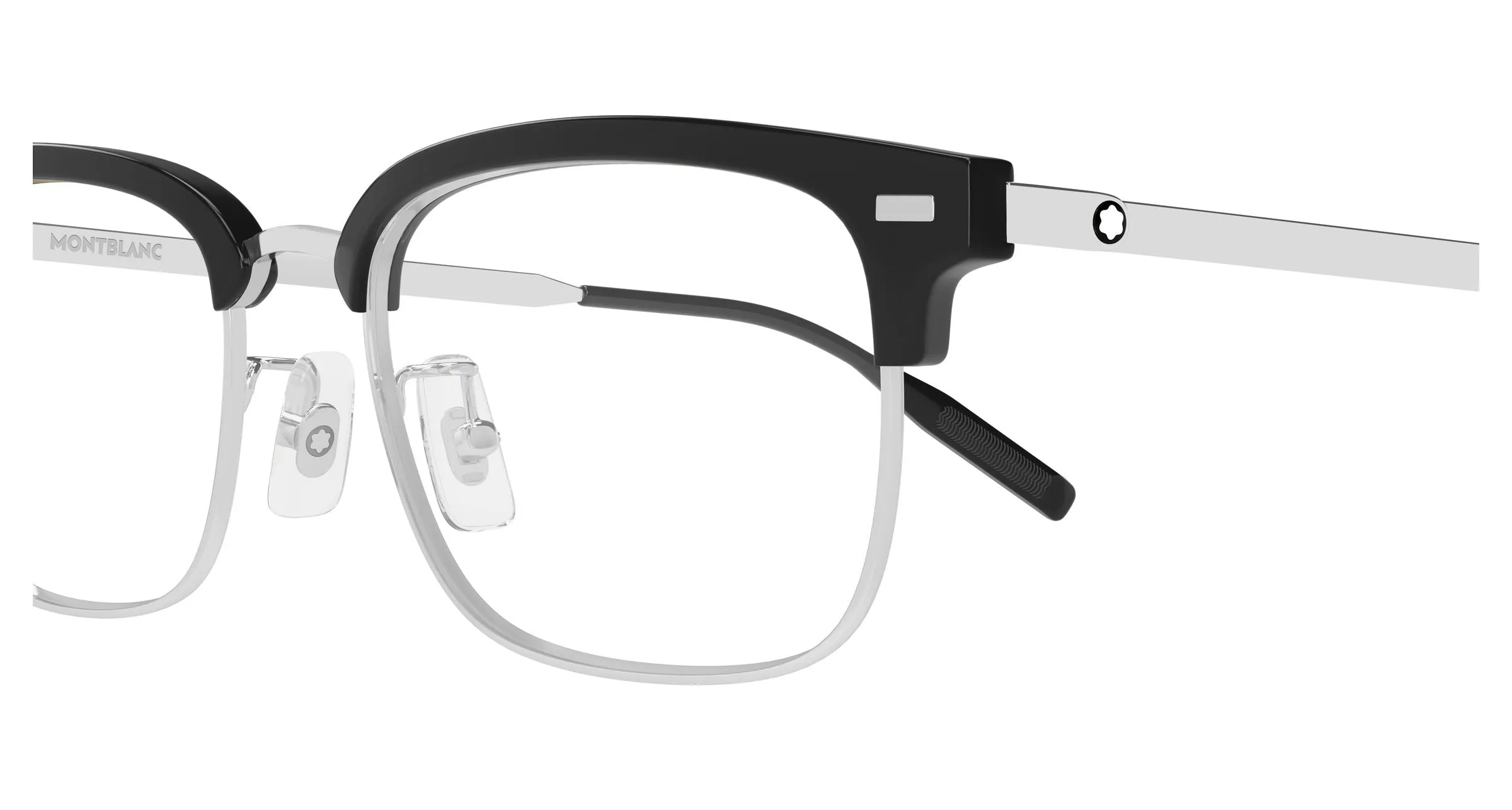 Montblanc MB0493OJ 002 Montature da vista Metallo Argento Trasparente Squadrata - immagine 3