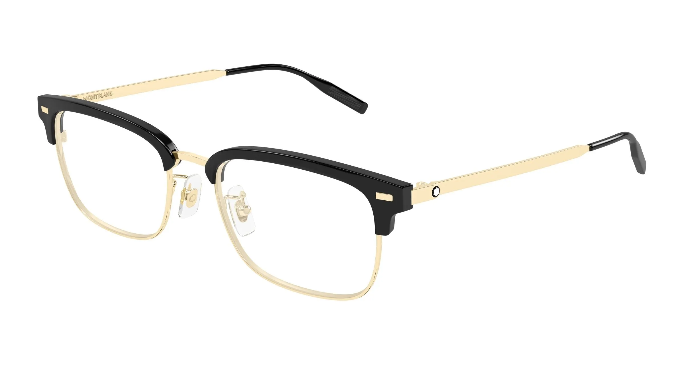 Montblanc MB0493OJ 001 Montature da vista Metallo Oro Trasparente Squadrata - immagine 1