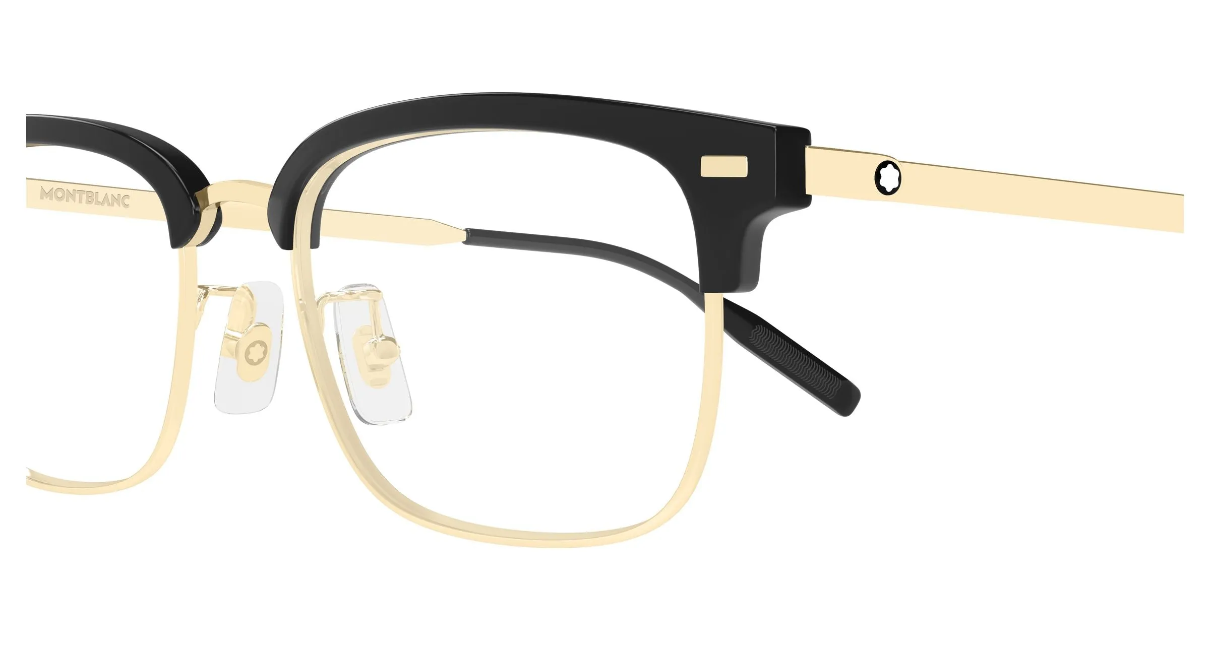 Montblanc MB0493OJ 001 Montature da vista Metallo Oro Trasparente Squadrata - immagine 3