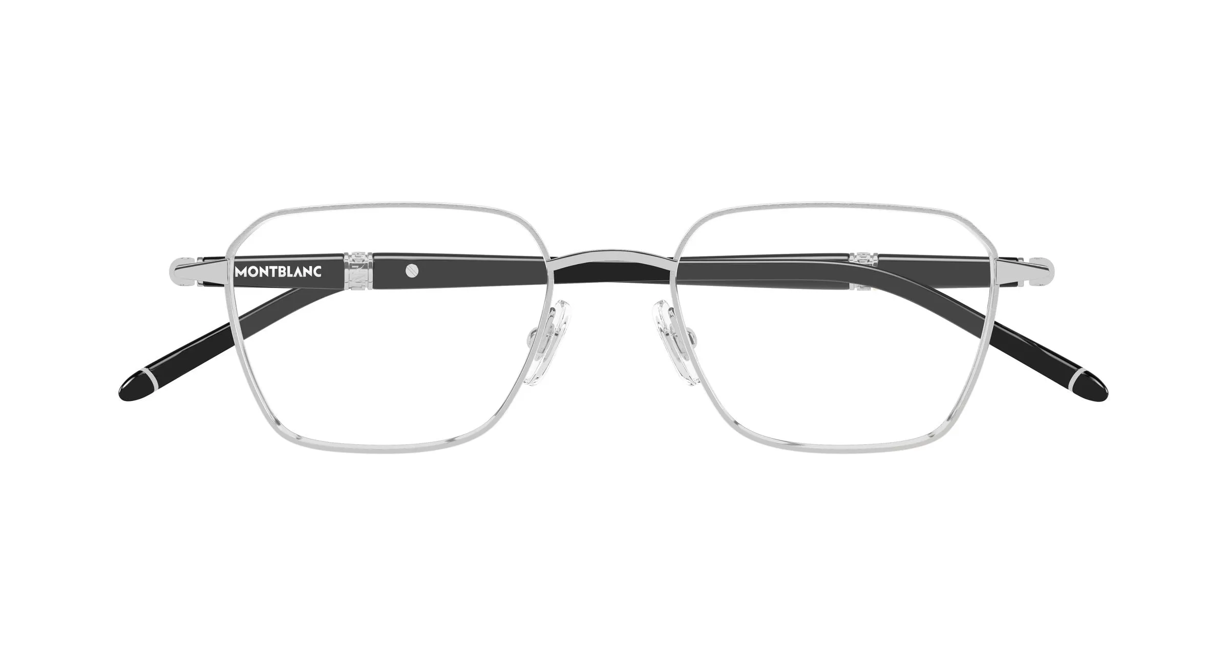 Montblanc MB0485O 004 Montature da vista Metallo Argento Trasparente Squadrata - immagine 2