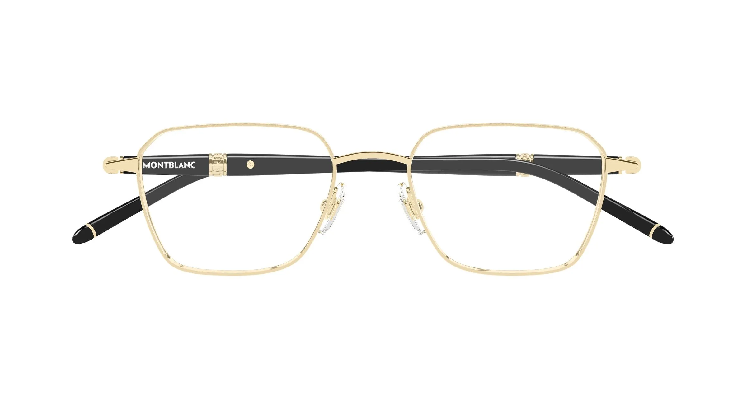 Montblanc MB0485O 003 Montature da vista Metallo Oro Trasparente Squadrata - immagine 2