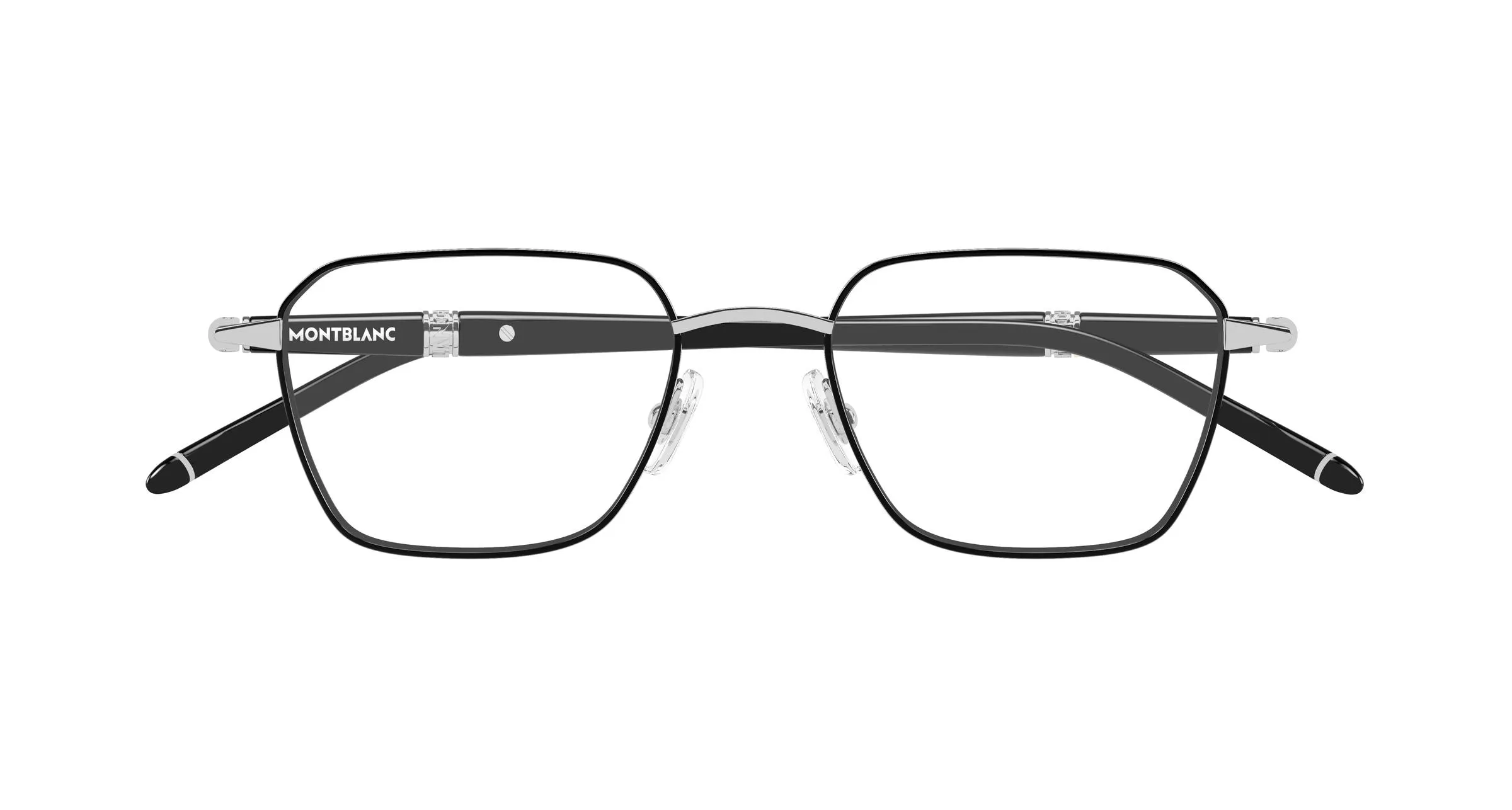 Montblanc MB0485O 002 Montature da vista Metallo Argento Trasparente Squadrata - immagine 2