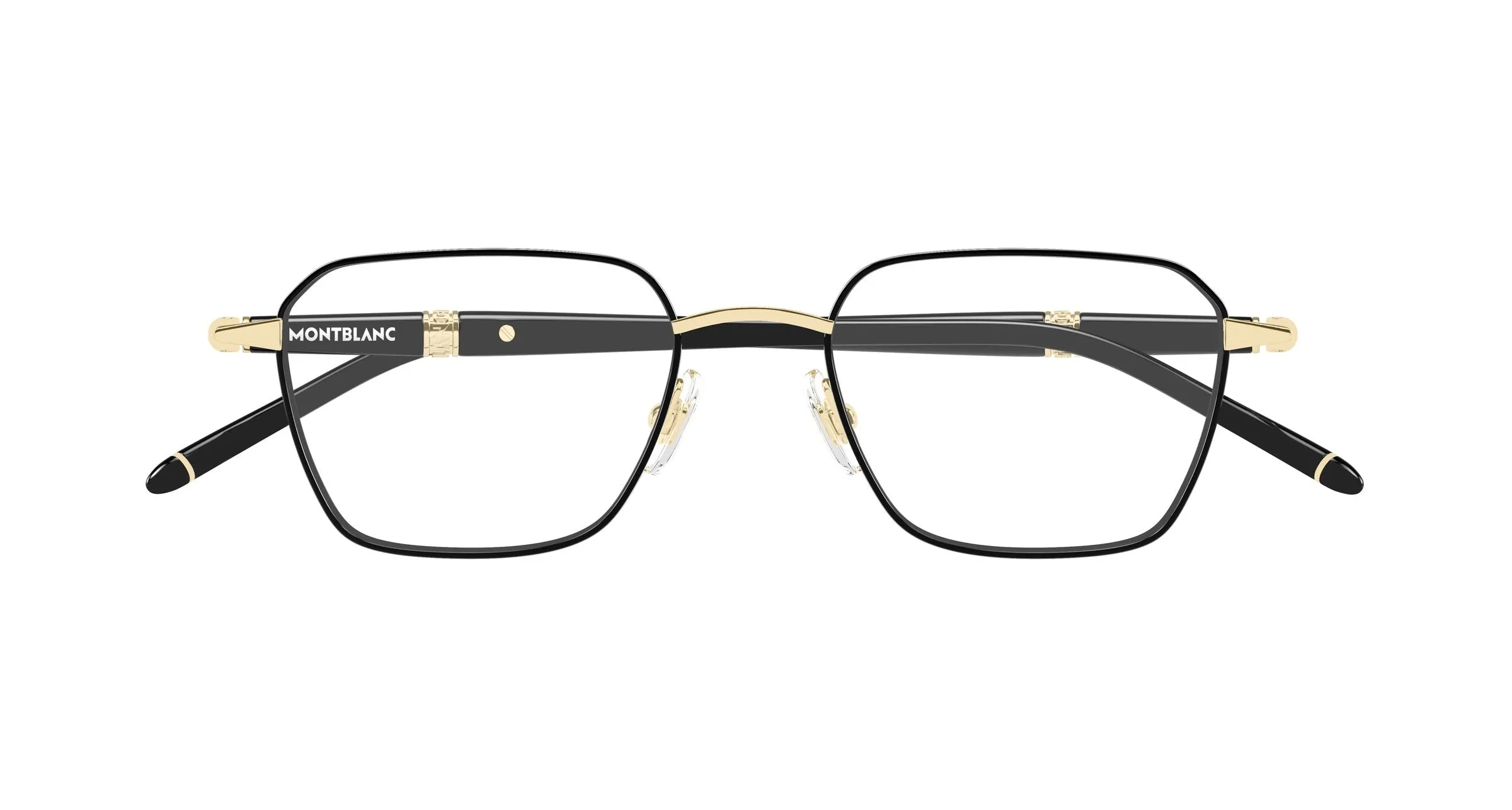 Montblanc MB0485O 001 Montature da vista Metallo Oro Trasparente Squadrata - immagine 2