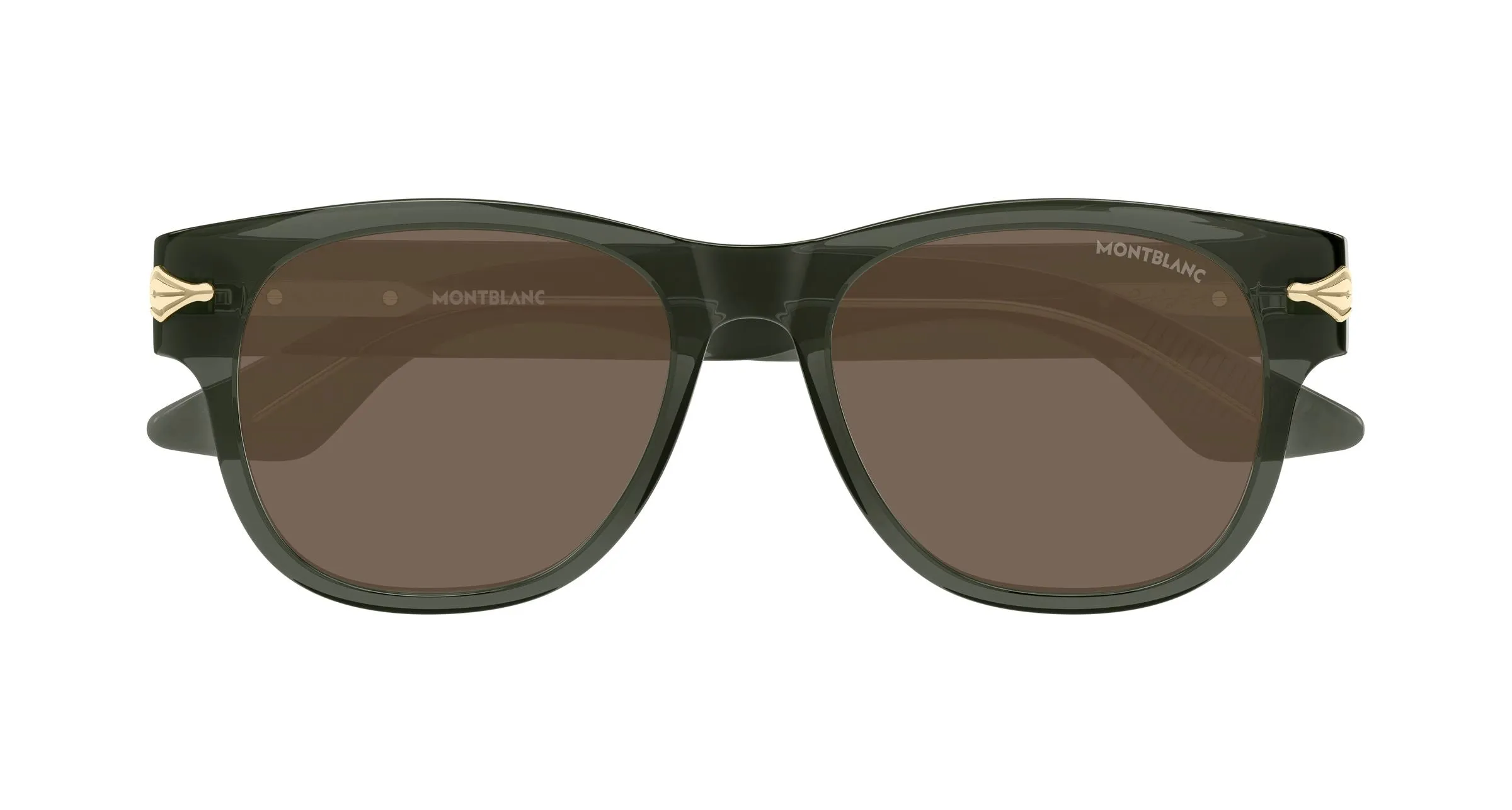 Montblanc MB0478S 003 Occhiali da sole Acetato Grigio Marrone Squadrata - immagine 2