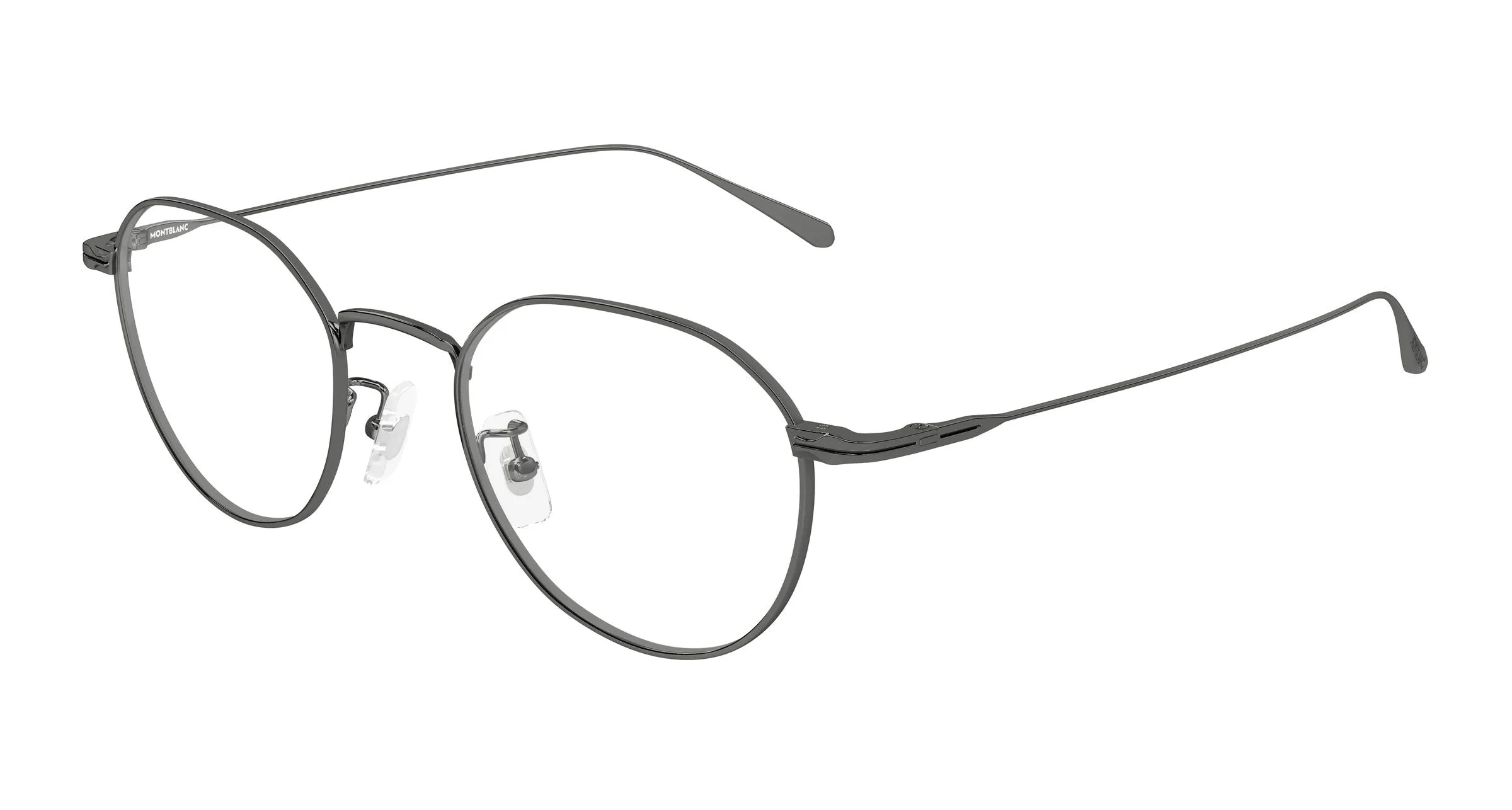 Montblanc MB0476OA 003 Montature da vista Metallo Rutenio Trasparente Geometrica - immagine 1