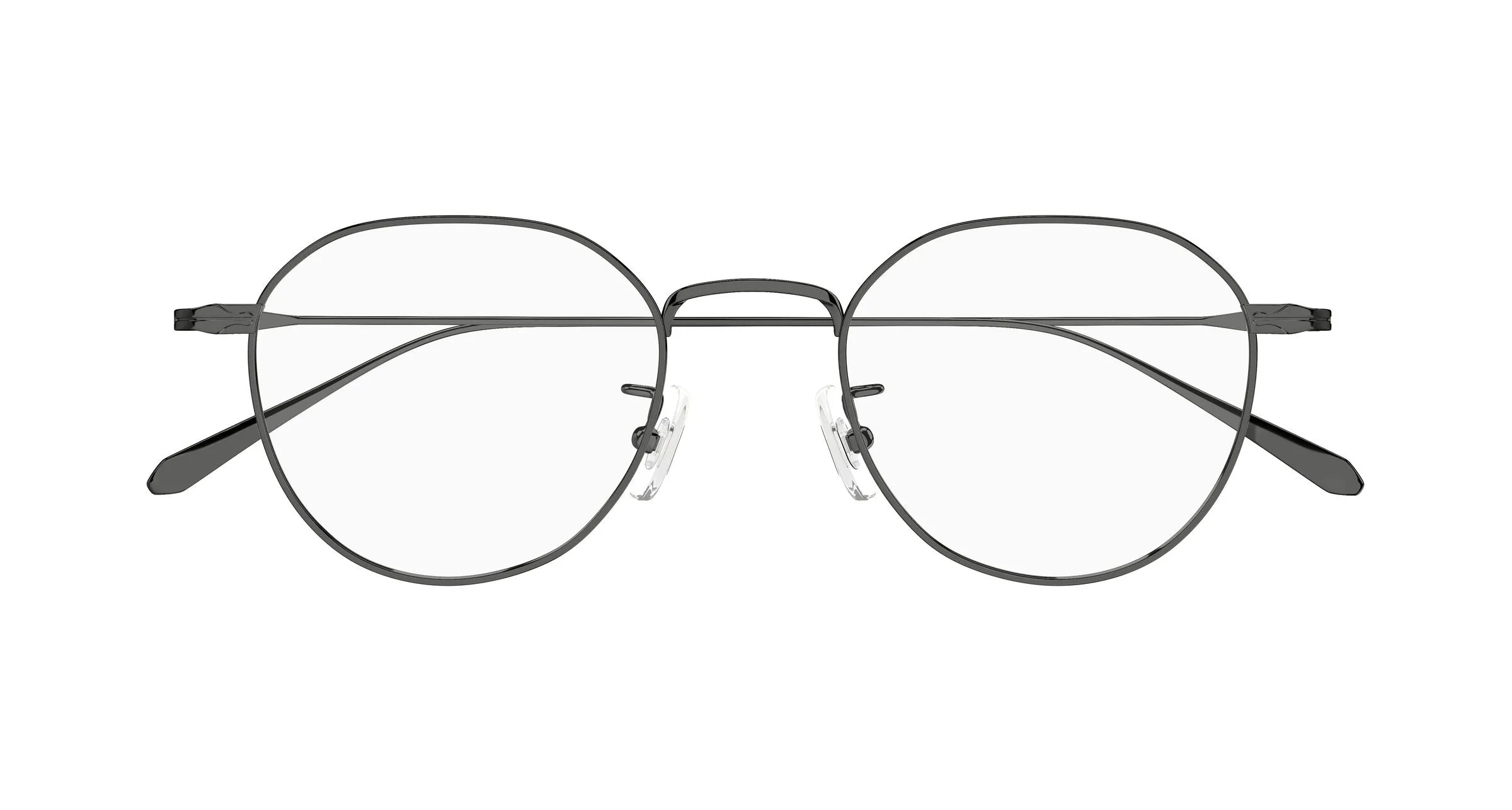 Montblanc MB0476OA 003 Montature da vista Metallo Rutenio Trasparente Geometrica - immagine 2