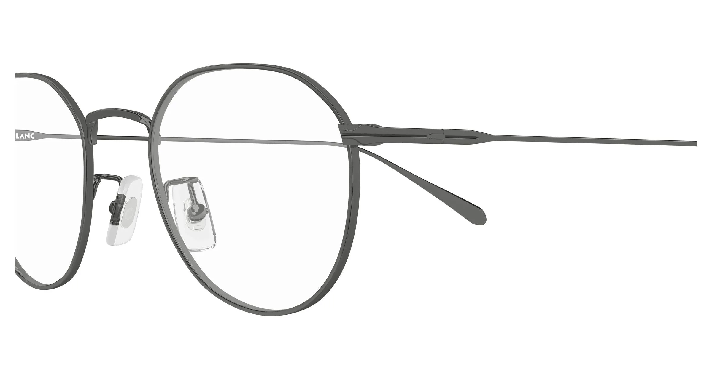 Montblanc MB0476OA 003 Montature da vista Metallo Rutenio Trasparente Geometrica - immagine 3