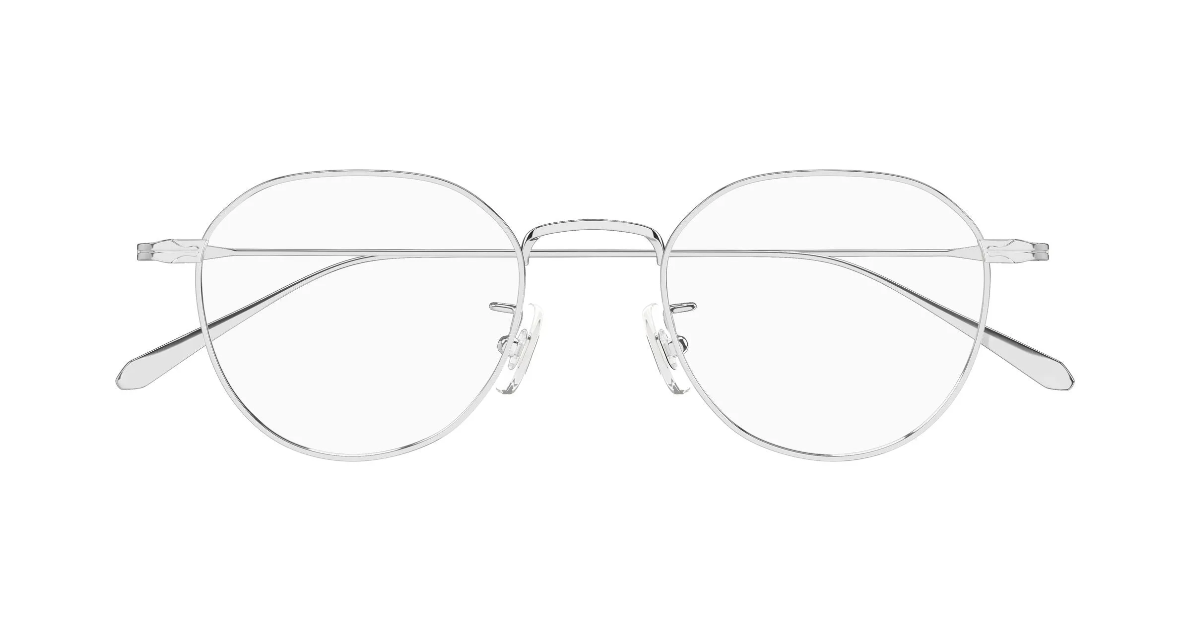 Montblanc MB0476OA 002 Montature da vista Metallo Argento Trasparente Geometrica - immagine 2