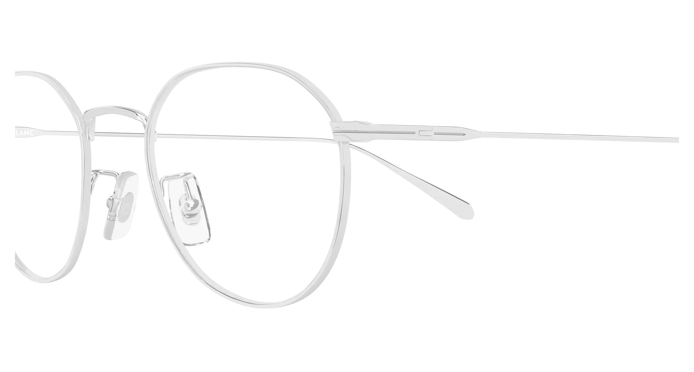 Montblanc MB0476OA 002 Montature da vista Metallo Argento Trasparente Geometrica - immagine 3