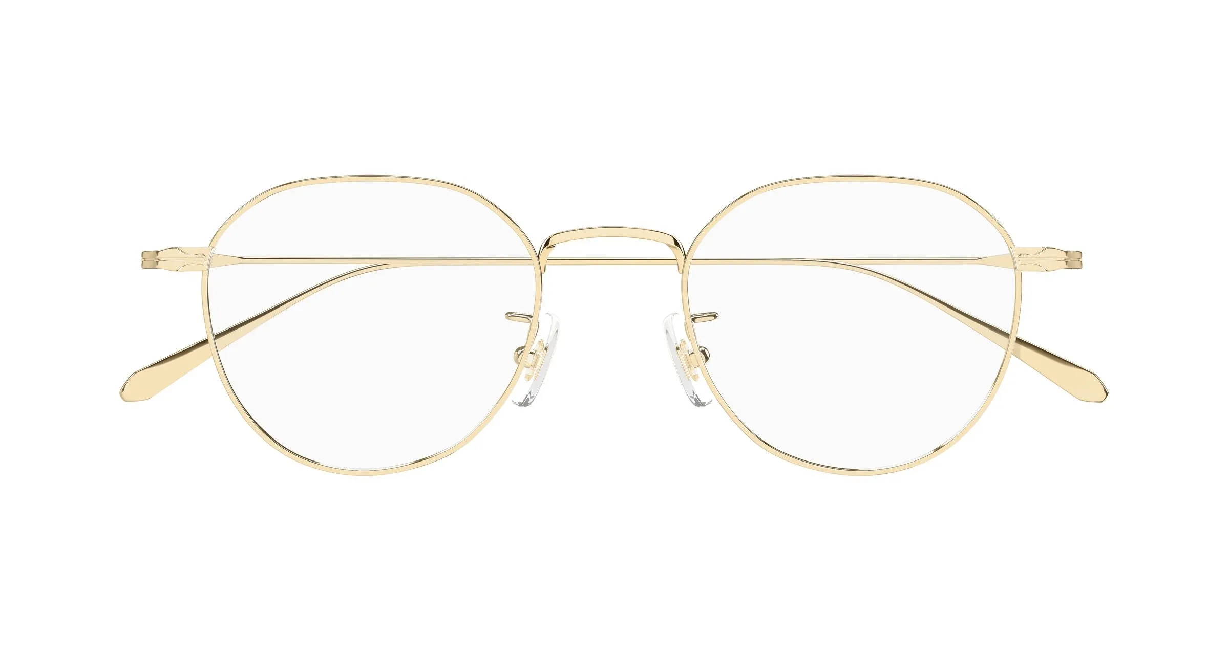 Montblanc MB0476OA 001 Montature da vista Metallo Oro Trasparente Geometrica - immagine 2