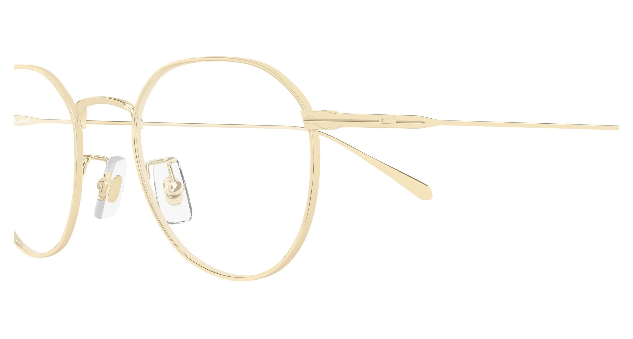 Montblanc MB0476OA 001 Montature da vista Metallo Oro Trasparente Geometrica - immagine 3